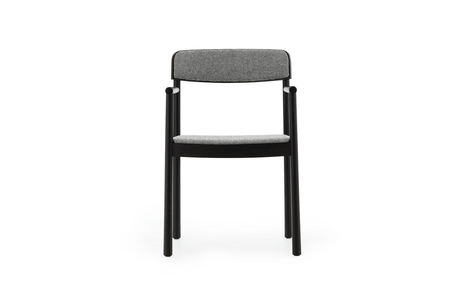 Timb Armchair Upholstery in Black / Hallingdal 166 präsentiert im Onlineshop von KAQTU Design AG. Stuhl ist von Normann Copenhagen