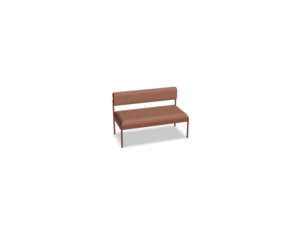 Nora NOR102 - Modulares Sitzsystem in Ziegelrot präsentiert im Onlineshop von KAQTU Design AG. Modulares Sofa ist von Mdd