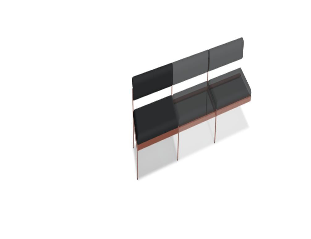 Nora NR2SOP - Modulares Sitzsystem in Ziegelrot präsentiert im Onlineshop von KAQTU Design AG. Modulares Sofa ist von Mdd