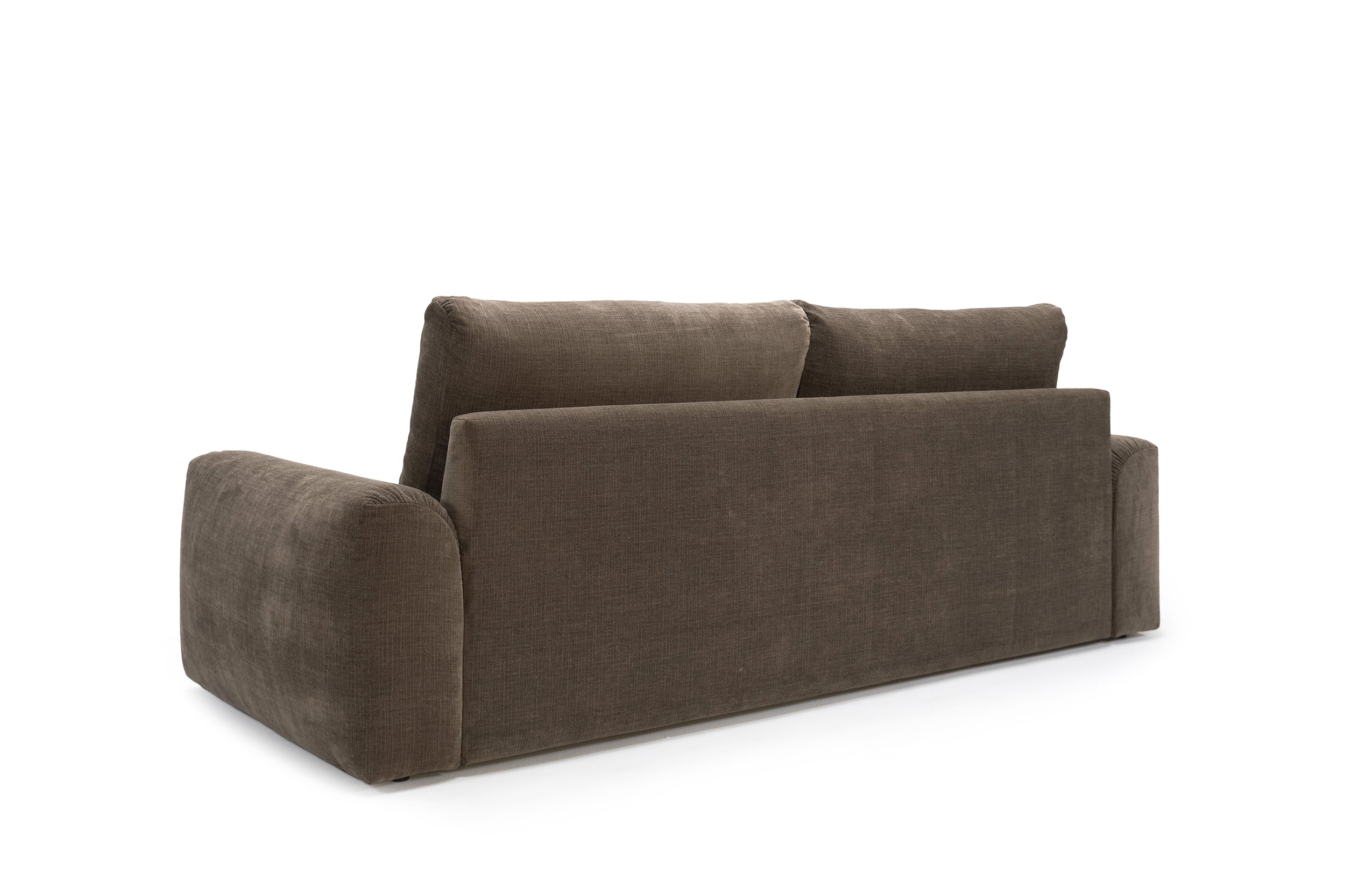 Norum Schlafsofa mit Chunky-Armlehnen in 411 Esina Cedar Brown präsentiert im Onlineshop von KAQTU Design AG. Bettsofa ist von Innovation Living