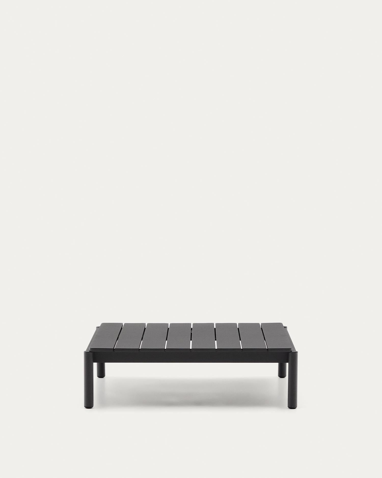 Couchtisch Sorells aus grauem Aluminium 89 x 91 cm   in Graphit präsentiert im Onlineshop von KAQTU Design AG. Beistelltisch Outdoor ist von Kave Home