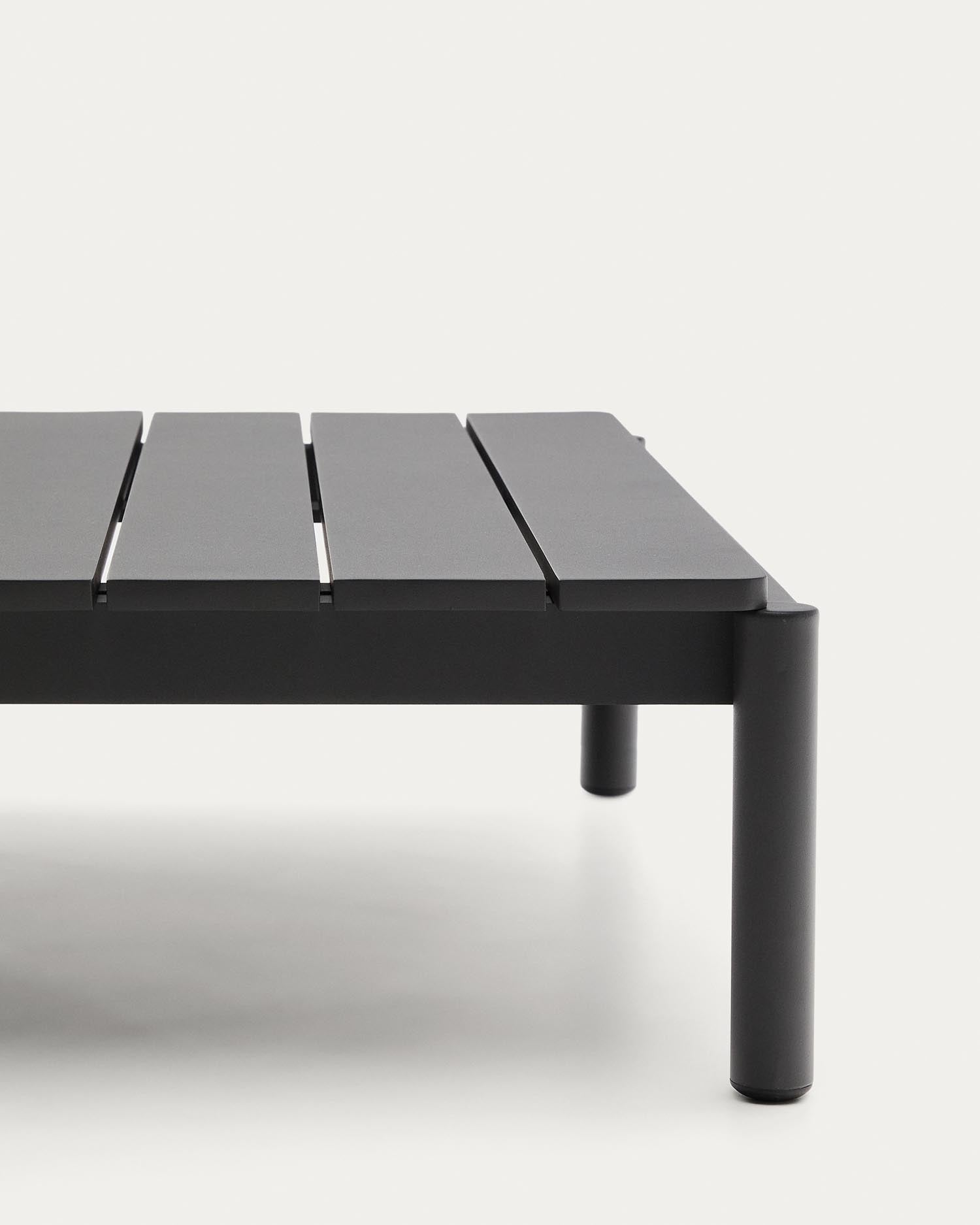 Couchtisch Sorells aus grauem Aluminium 89 x 91 cm   in Graphit präsentiert im Onlineshop von KAQTU Design AG. Beistelltisch Outdoor ist von Kave Home