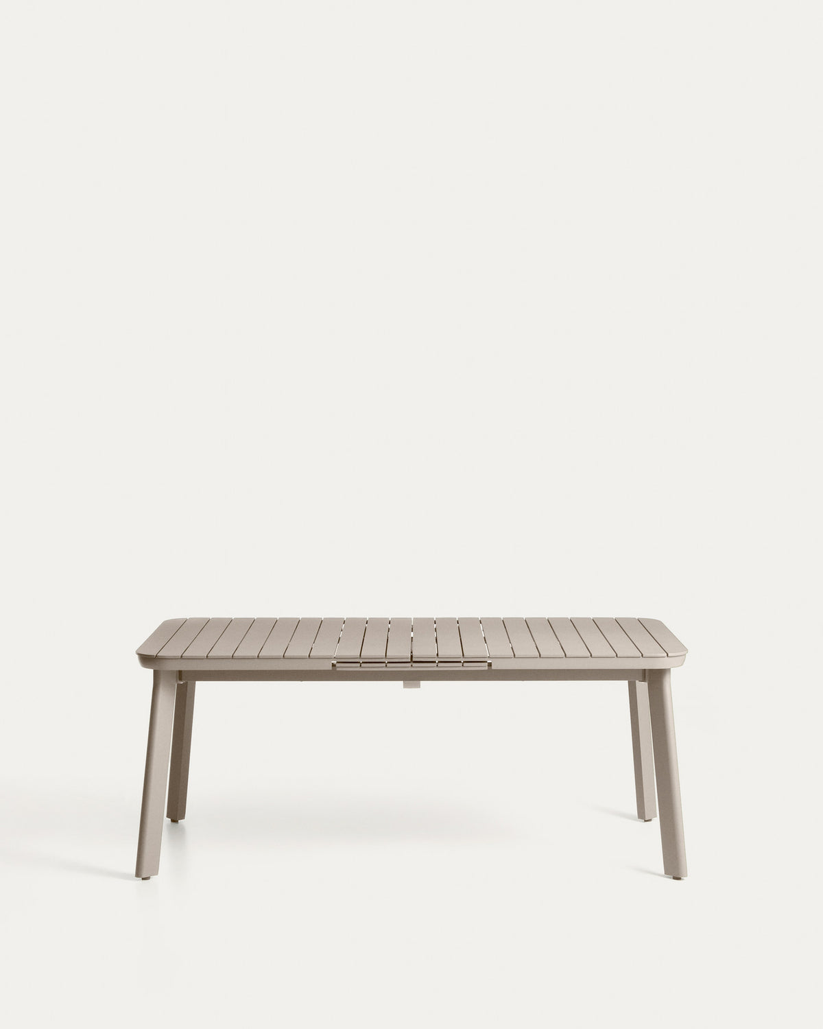 Ausziehbarer Outdoor-Tisch Izola aus Aluminium mit taupefarbenem Finish 185 (235) x 100 cm in Beige, Taupe, Hellbraun, Hellgrau präsentiert im Onlineshop von KAQTU Design AG. Gartentisch ist von Kave Home