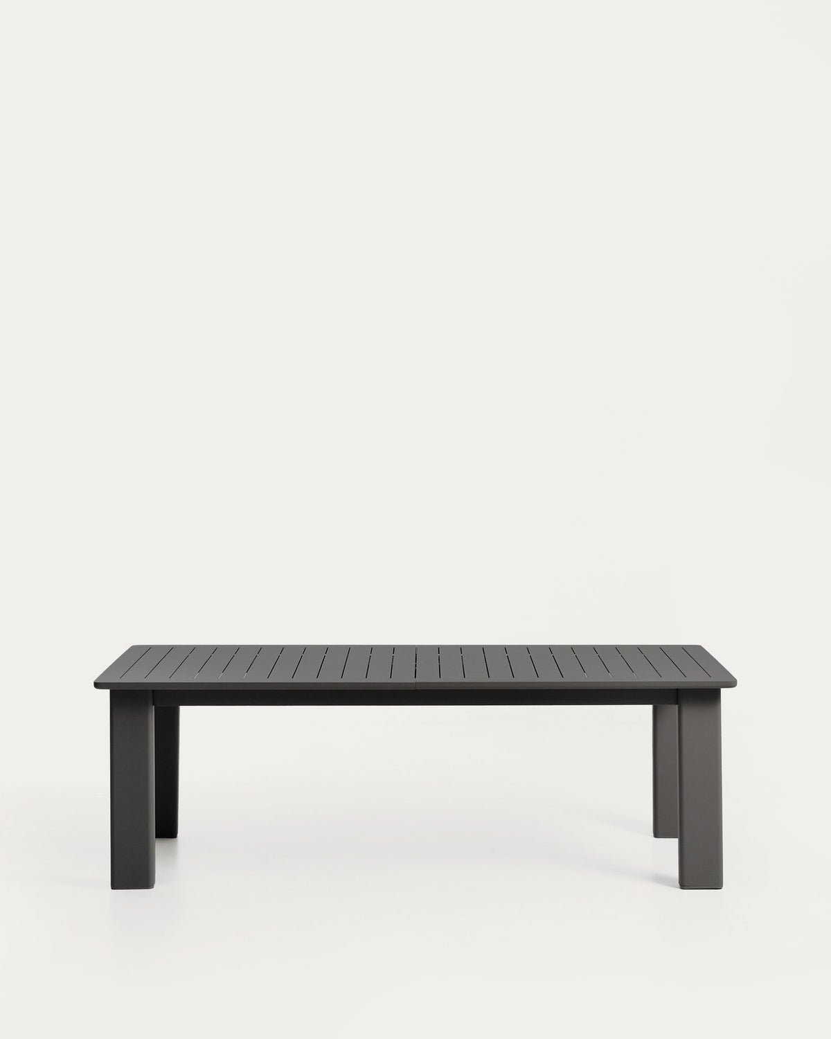 Ausziehtisch Livorno aus graphitgrauem Aluminium 233(350) x 100 cm in Graphit, Grau präsentiert im Onlineshop von KAQTU Design AG. Gartentisch ist von Kave Home