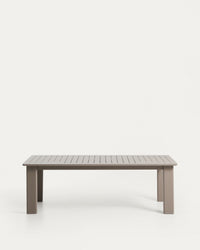 Ausziehtisch Livorno aus Aluminium in Taupe 233(350) x 100 cm