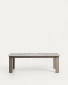 Ausziehtisch Livorno aus Aluminium in Taupe 233(350) x 100 cm