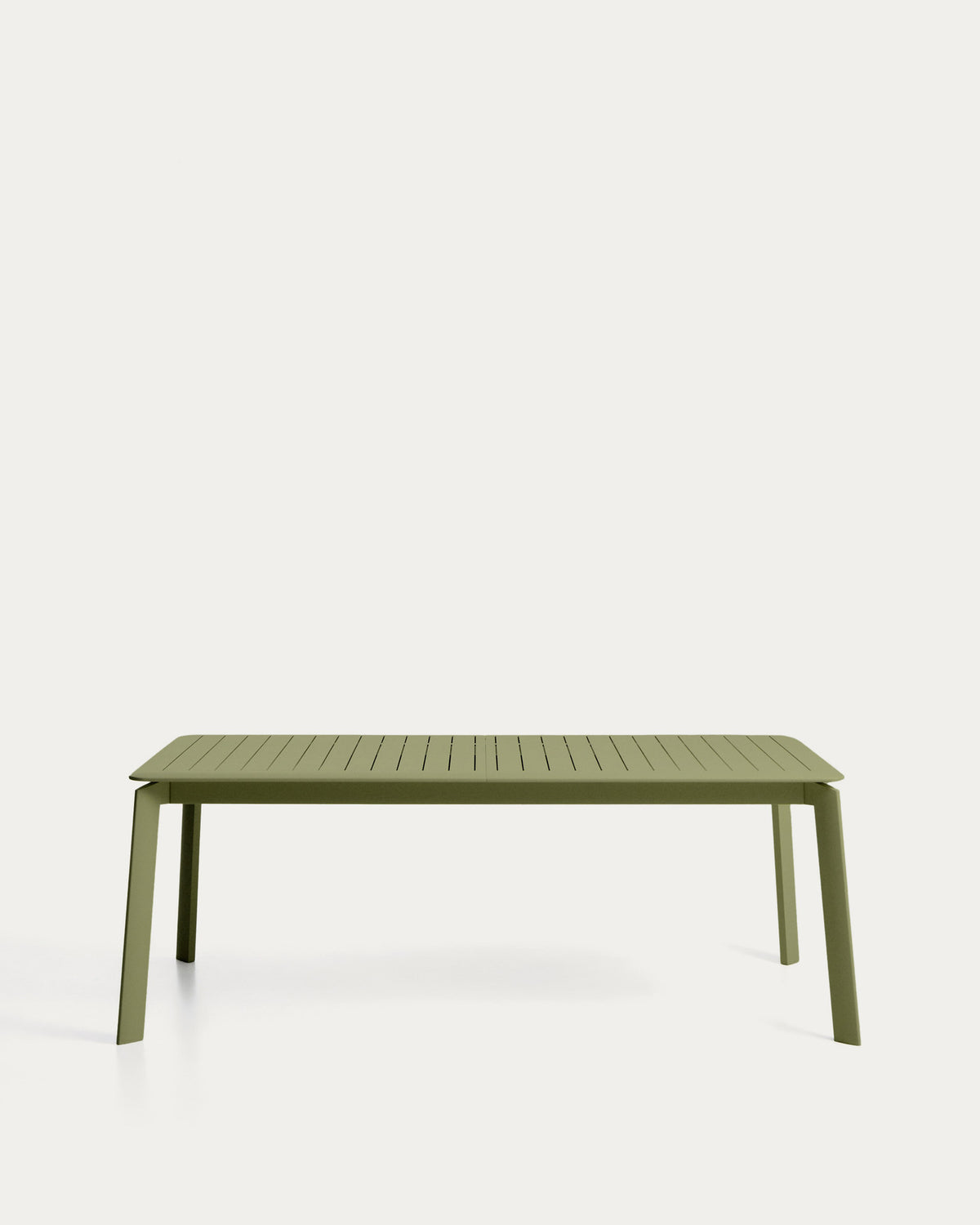 Ausziehbarer Aluminiumtisch Brela in Grün, 205 (287) x 100 cm in Grün, Hellgrün präsentiert im Onlineshop von KAQTU Design AG. Gartentisch ist von Kave Home