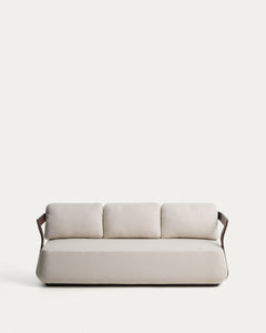 Divano a 3 posti Tamaris in alluminio <tc>Braun</tc>, 217 cm