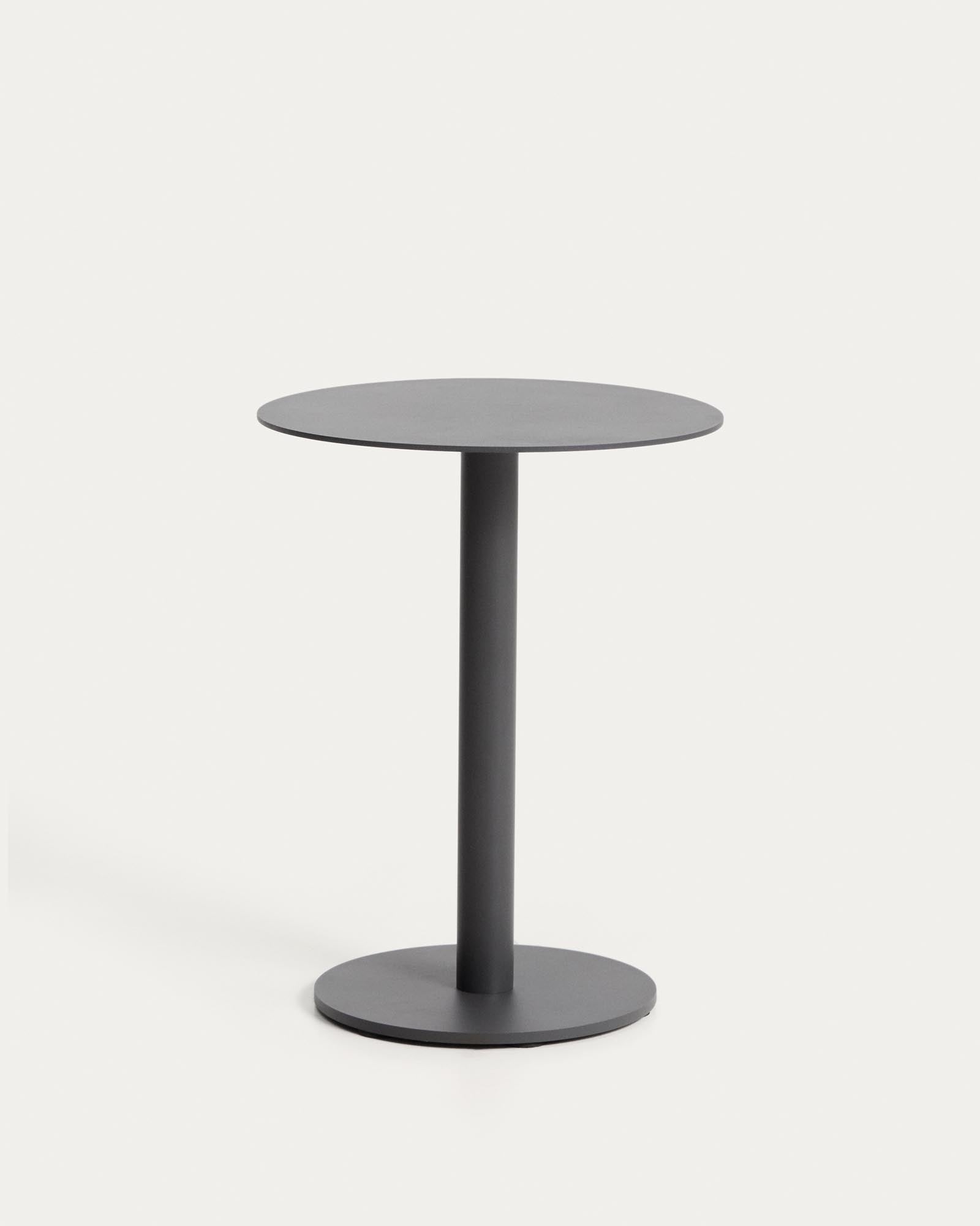 Beistelltisch Asinara aus graphitgrauem Aluminium, Ø 40 cm in Graphit präsentiert im Onlineshop von KAQTU Design AG. Beistelltisch Outdoor ist von Kave Home