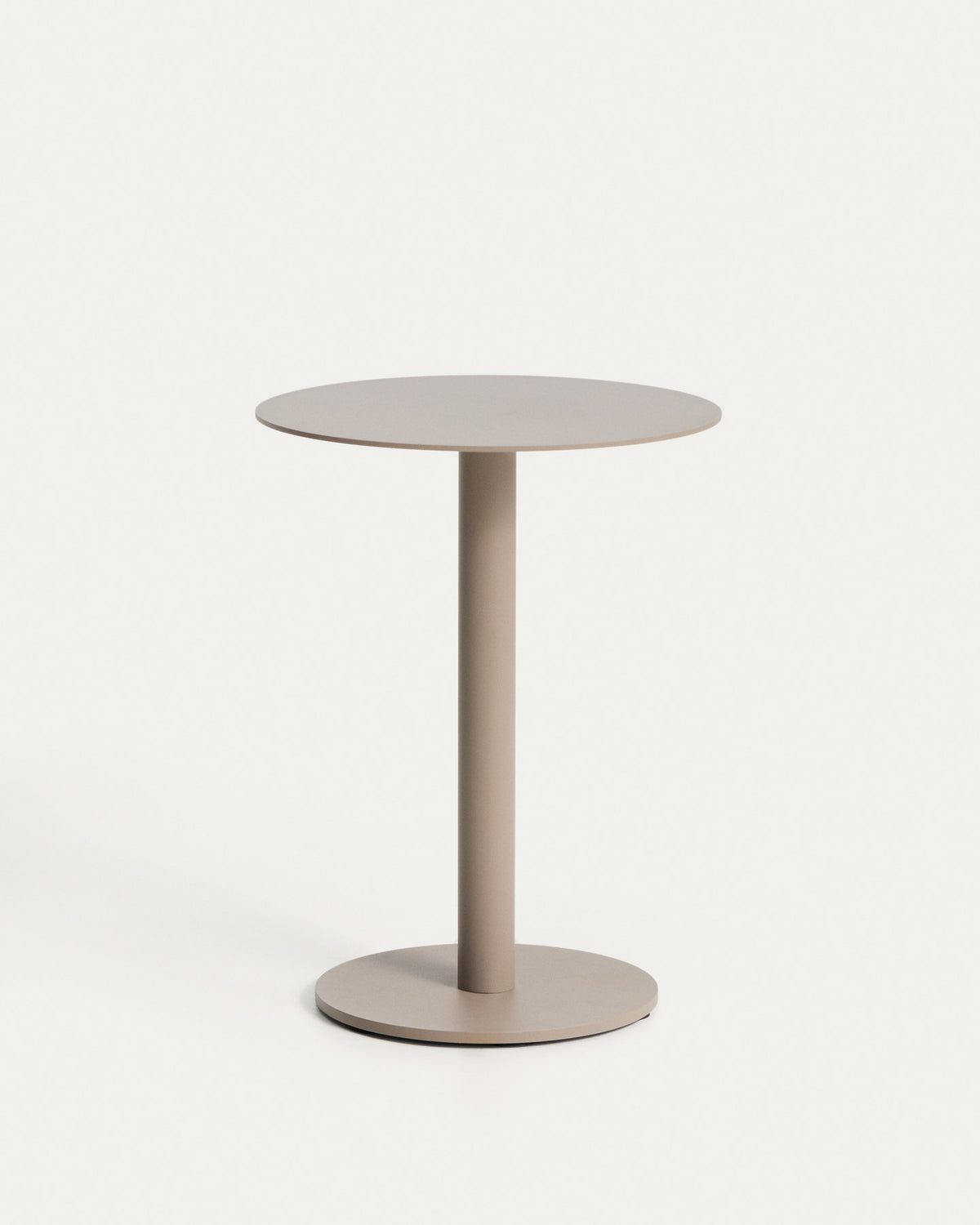 Beistelltisch Asinara aus taupefarbenem Aluminium, Ø 40 cm in Taupe, Beige, Hellbraun präsentiert im Onlineshop von KAQTU Design AG. Beistelltisch Outdoor ist von Kave Home