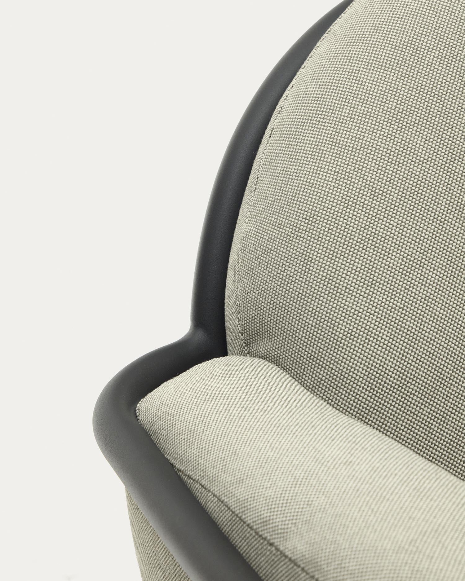 2-Sitzer-Outdoor-Sofa Joncols mit Bezug in Beige aus Aluminium mit grau lackiertem Finish 164 cm in Grau präsentiert im Onlineshop von KAQTU Design AG. Lounge Sofa ist von Kave Home