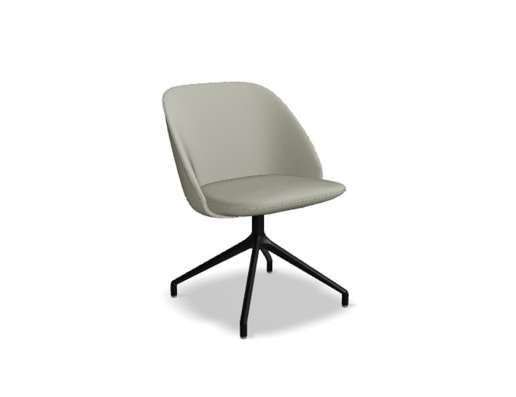 Paralel PR1P19 - Konferenzsessel mit Drehgestell in Ziegelrot präsentiert im Onlineshop von KAQTU Design AG. Drehsessel ist von Mdd
