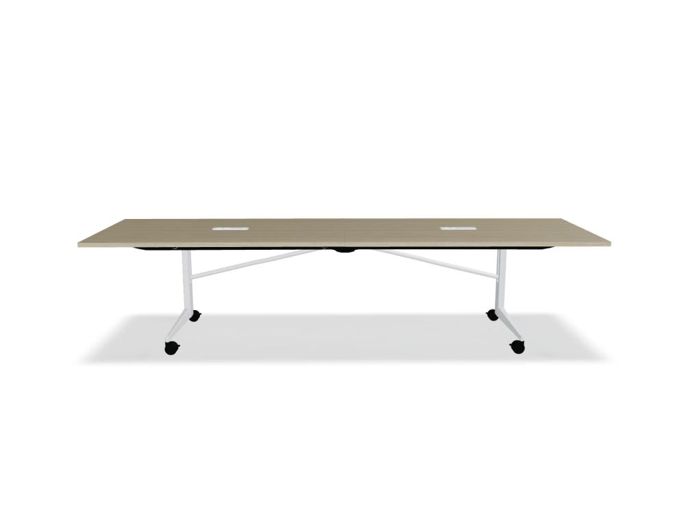 Plex PXP05 - Klapptisch trocken abwischbar in Honigeiche präsentiert im Onlineshop von KAQTU Design AG. Konferenztisch ist von Mdd