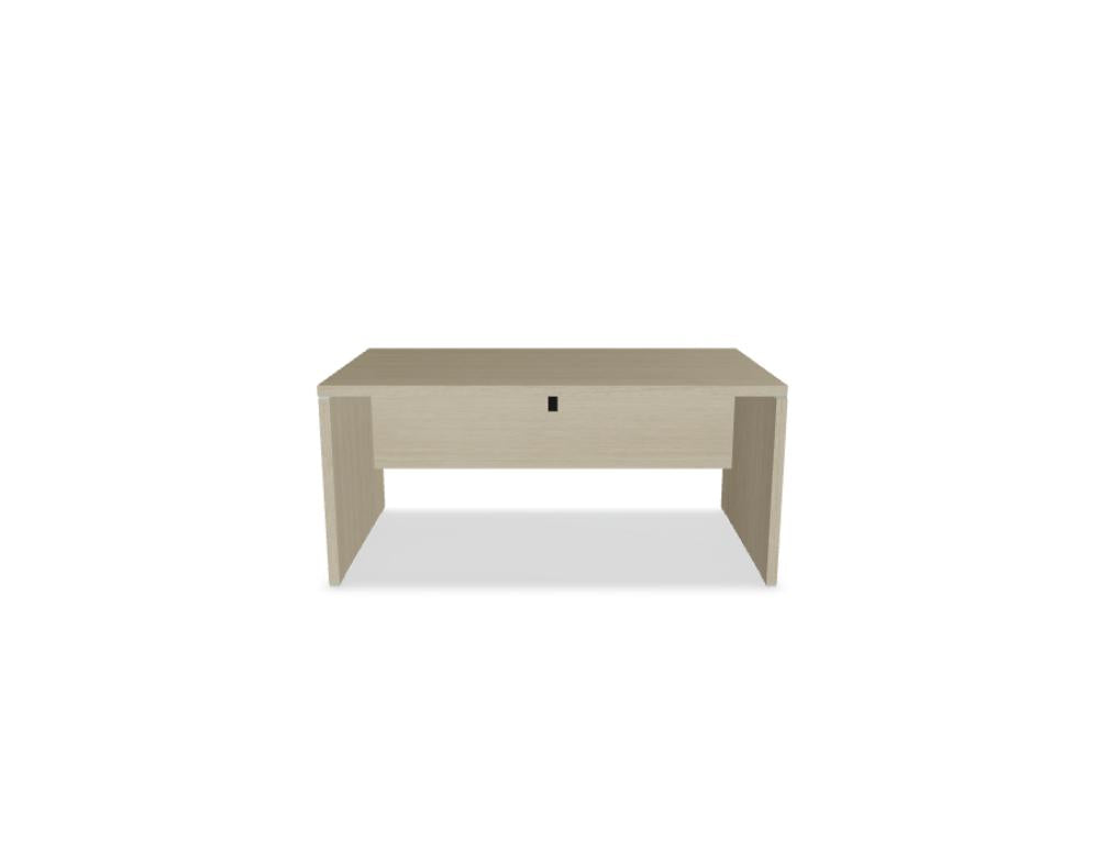 Quando Q16 - Chefschreibtisch in Kanadische Eiche präsentiert im Onlineshop von KAQTU Design AG. Schreibtisch ist von Mdd