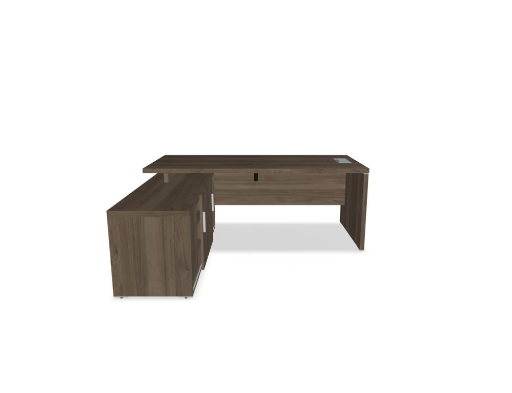 Quando QU19 - Chefschreibtisch in Kanadische Eiche präsentiert im Onlineshop von KAQTU Design AG. Schreibtisch ist von Mdd