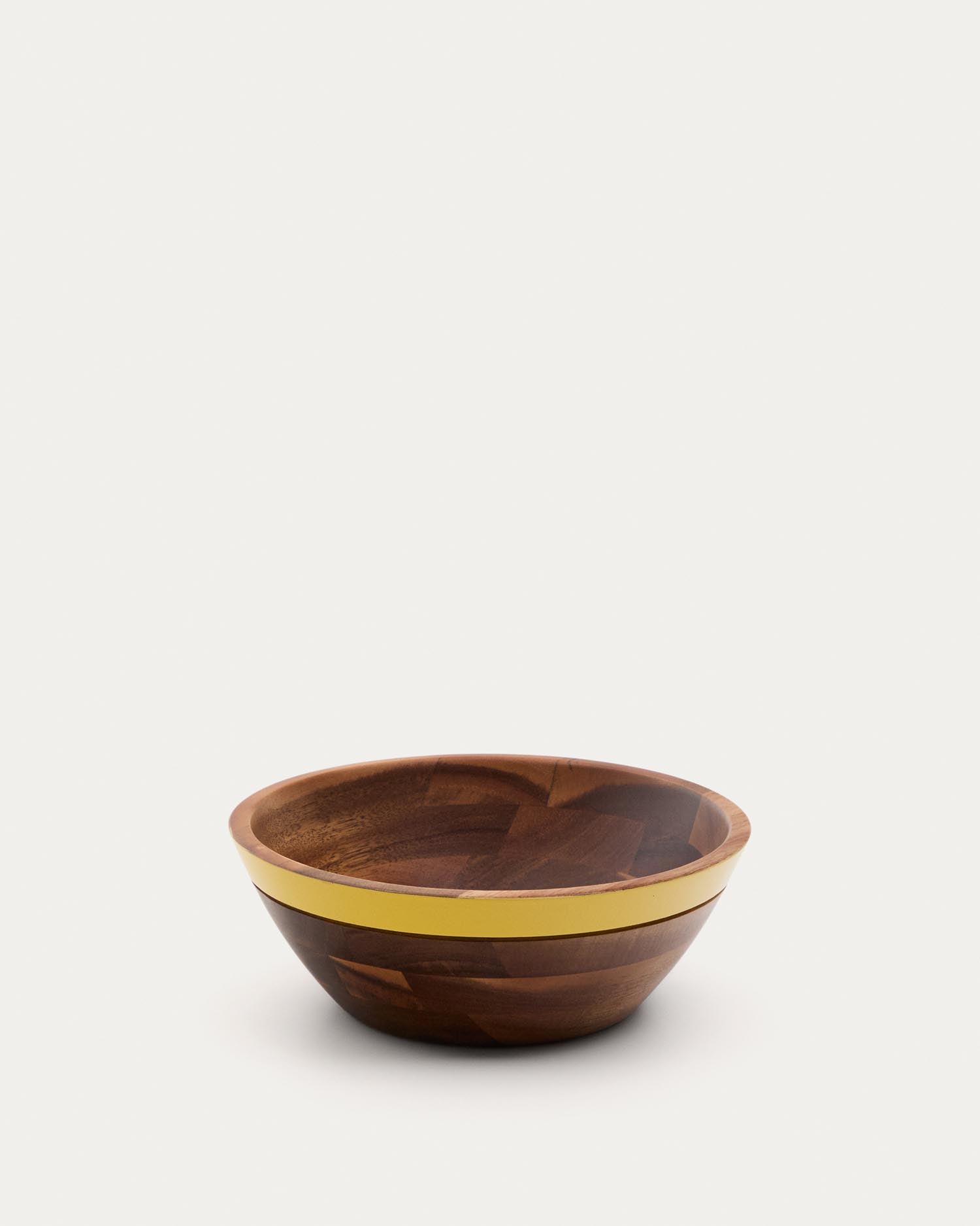 Gelbe Schale Zairin aus Akazienholz, FSC 100 % in Gelb präsentiert im Onlineshop von KAQTU Design AG. Schale ist von Kave Home