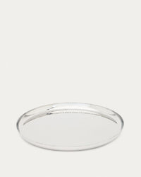 Tablett Nirela aus Edelstahl, Ø 36 cm