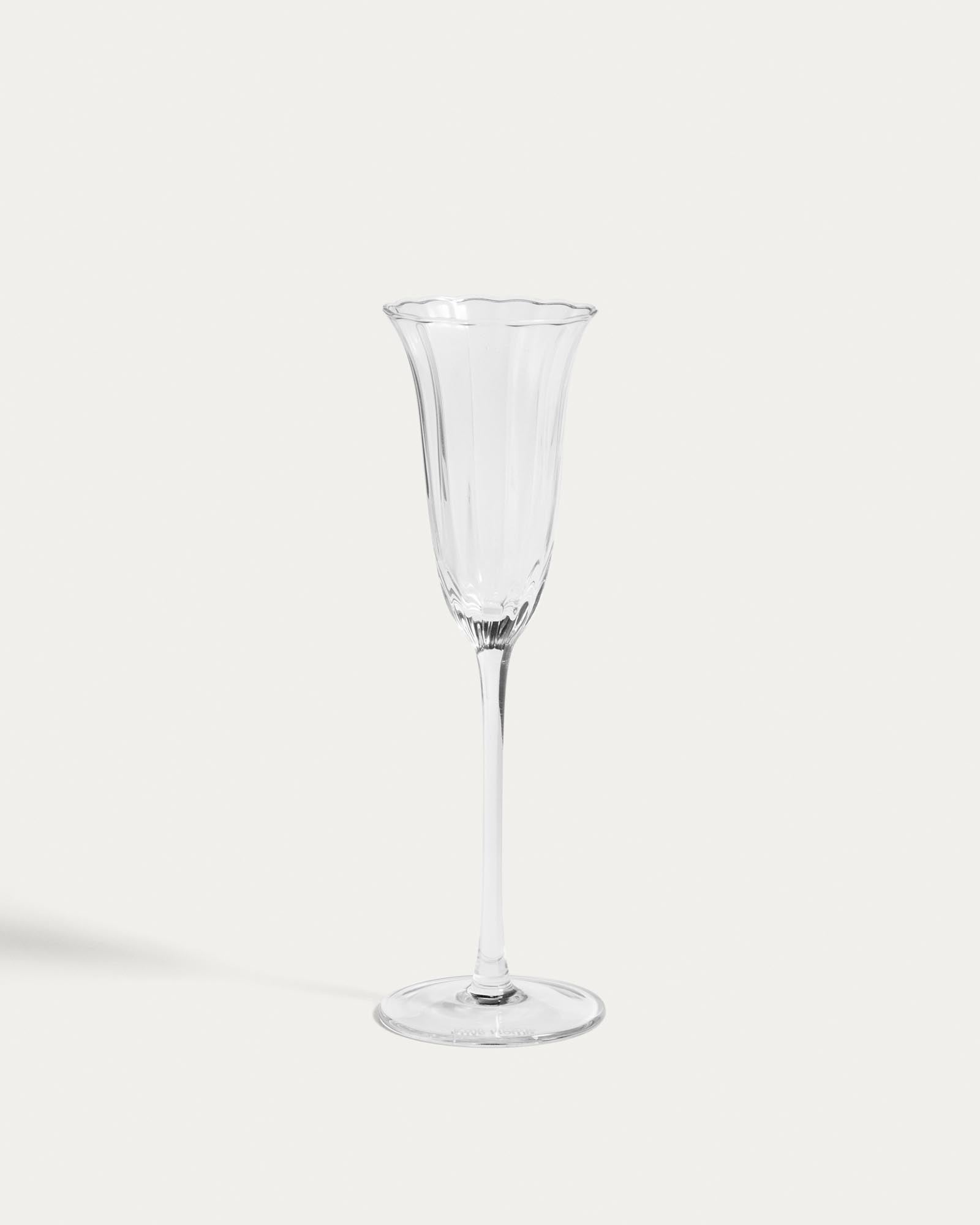 Sektglas Neia aus klarem Glas, 10 cl in Transparent präsentiert im Onlineshop von KAQTU Design AG. Champagner Flutes ist von Kave Home