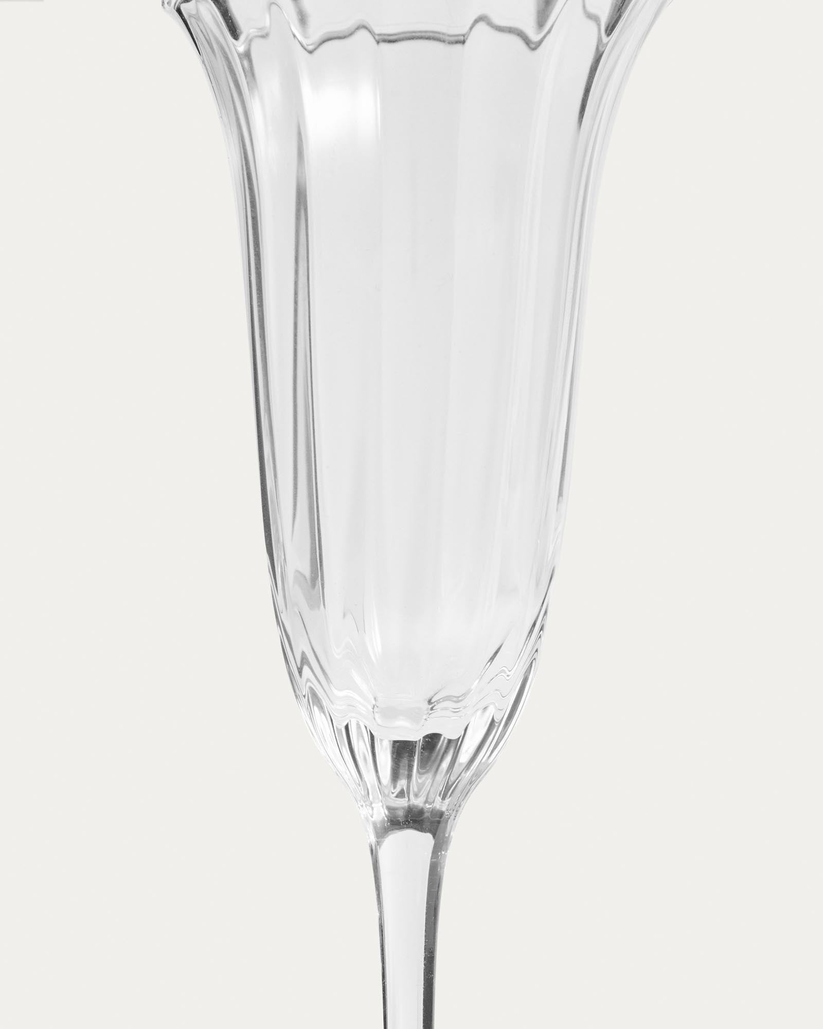 Elegantes Sektglas Neia aus klarem Glas mit 10 cl Fassungsvermögen, ideal für festliche Anlässe und stilvolle Champagner-Genüsse.