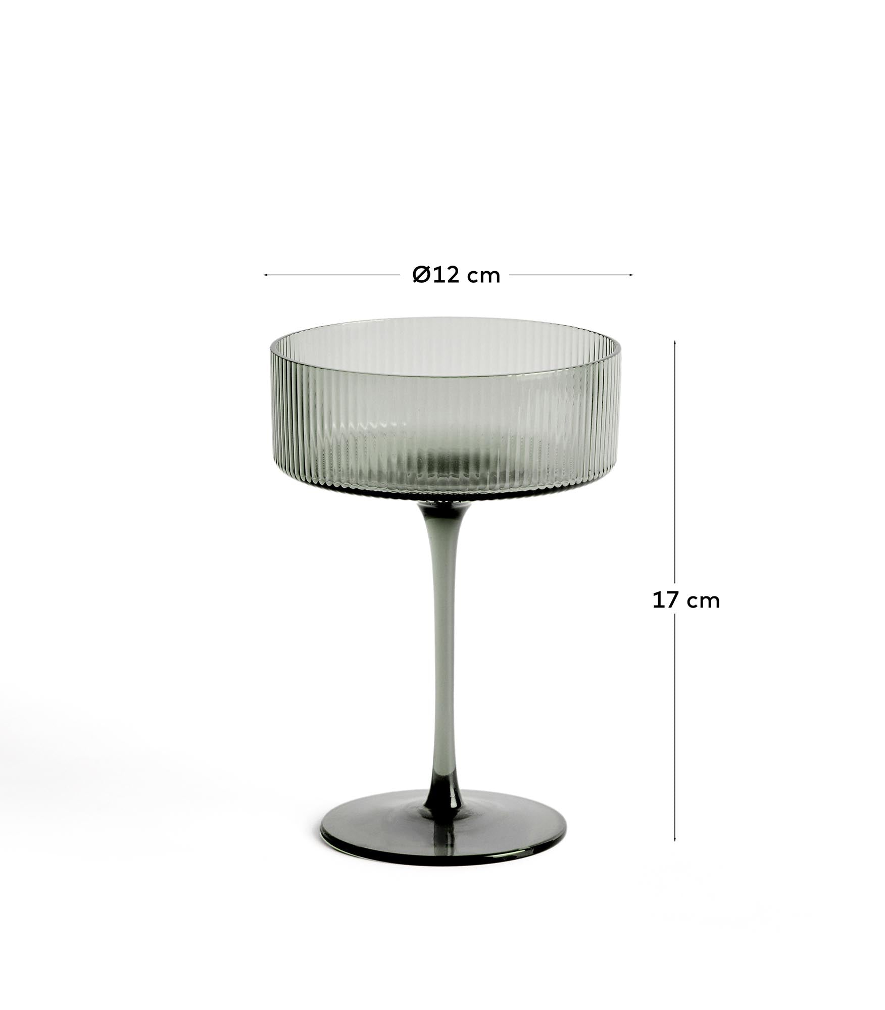 Elegantes Cocktailglas Eluria aus grünem Glas, 31,5 cl, ideal für stilvolle Drinks und besondere Momente.