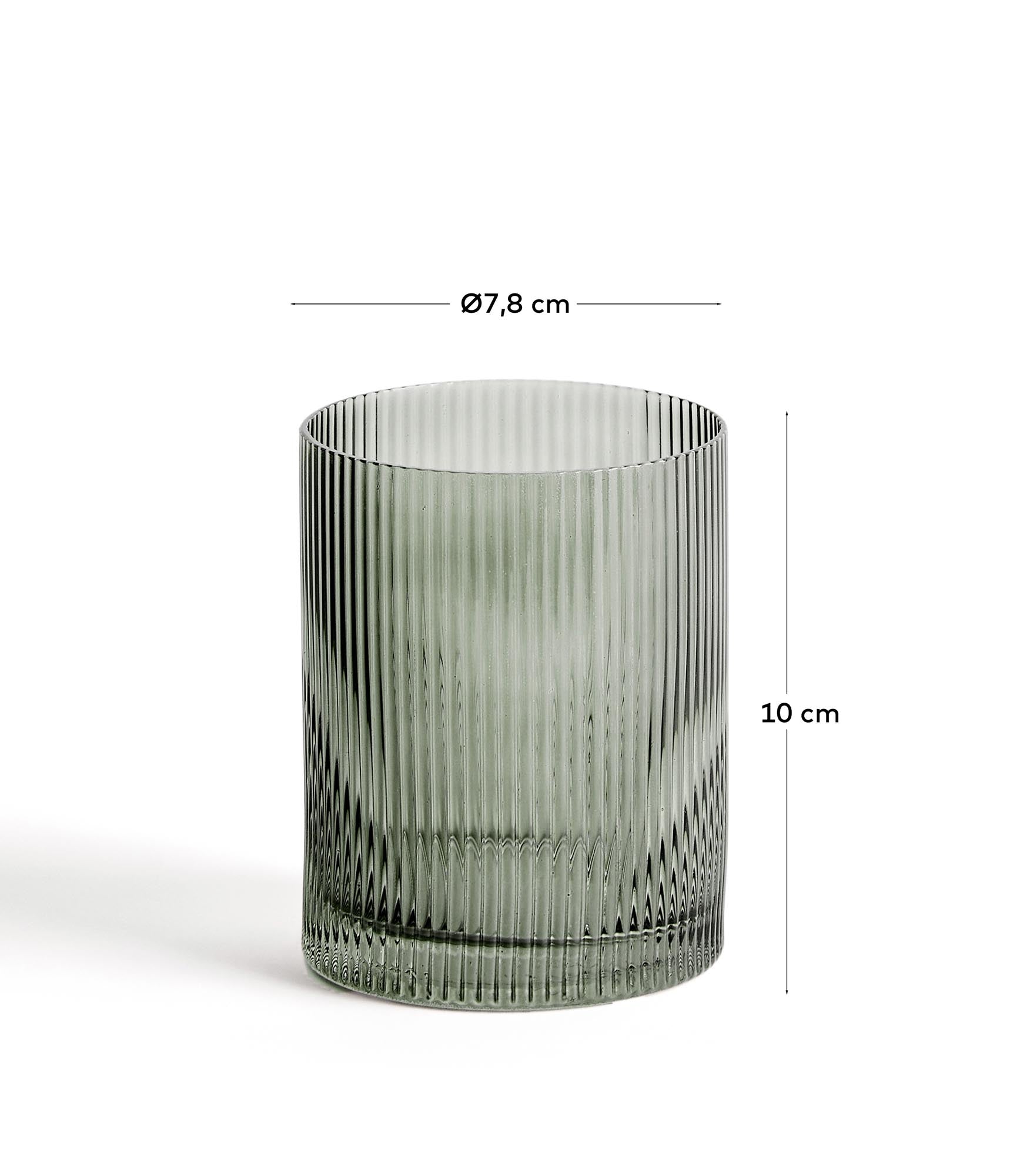 Schickes, grünes Wasserglas Eluria mit 32,5 cl, perfekt für besondere Anlässe und um Getränke stilvoll zu servieren.