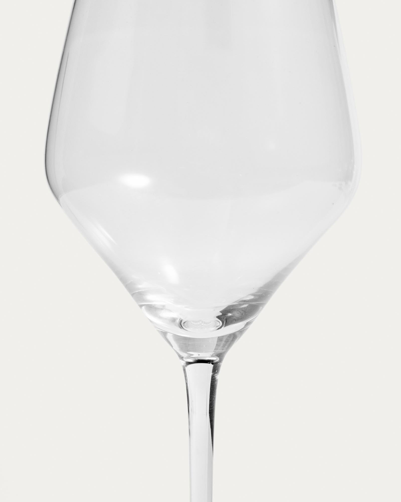 Elegantes Weinglas Orbida aus klarem Glas mit 55 cl Fassungsvermögen, ideal für jeden Anlass, erhältlich bei KAQTU Design AG.