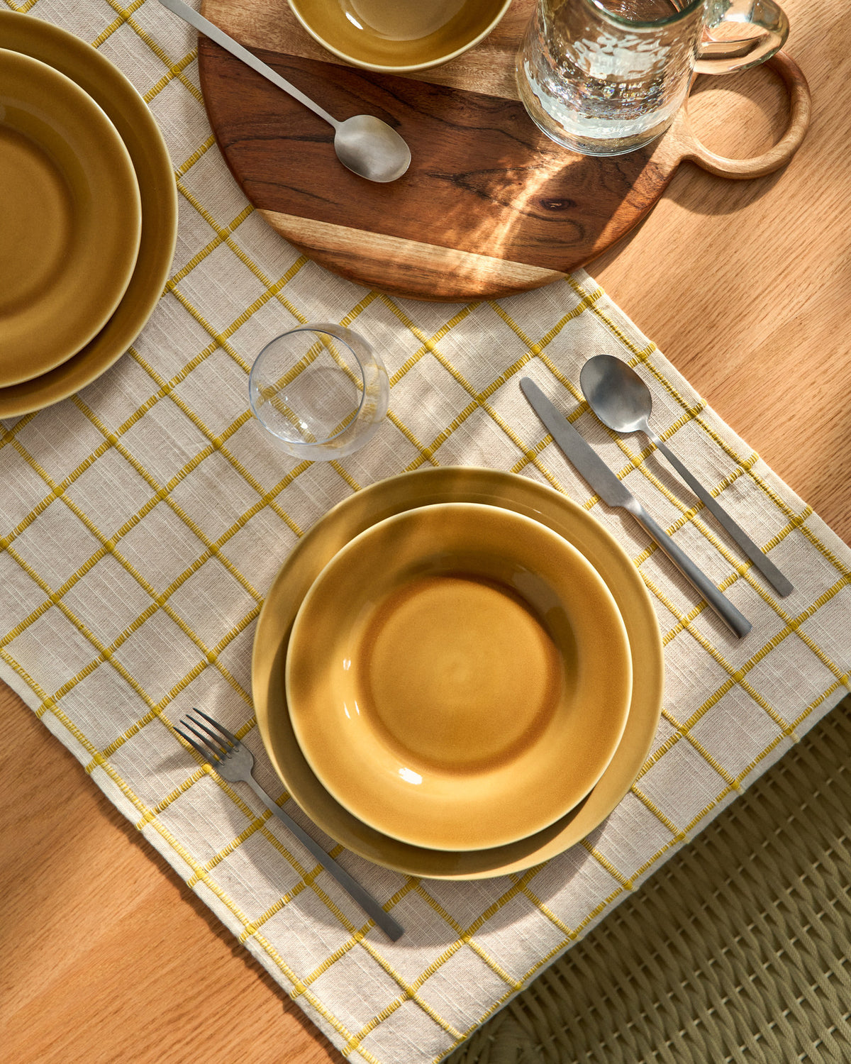 Dessertteller Selune aus Keramik in Gelb in Gelb präsentiert im Onlineshop von KAQTU Design AG. Dessertteller ist von Kave Home