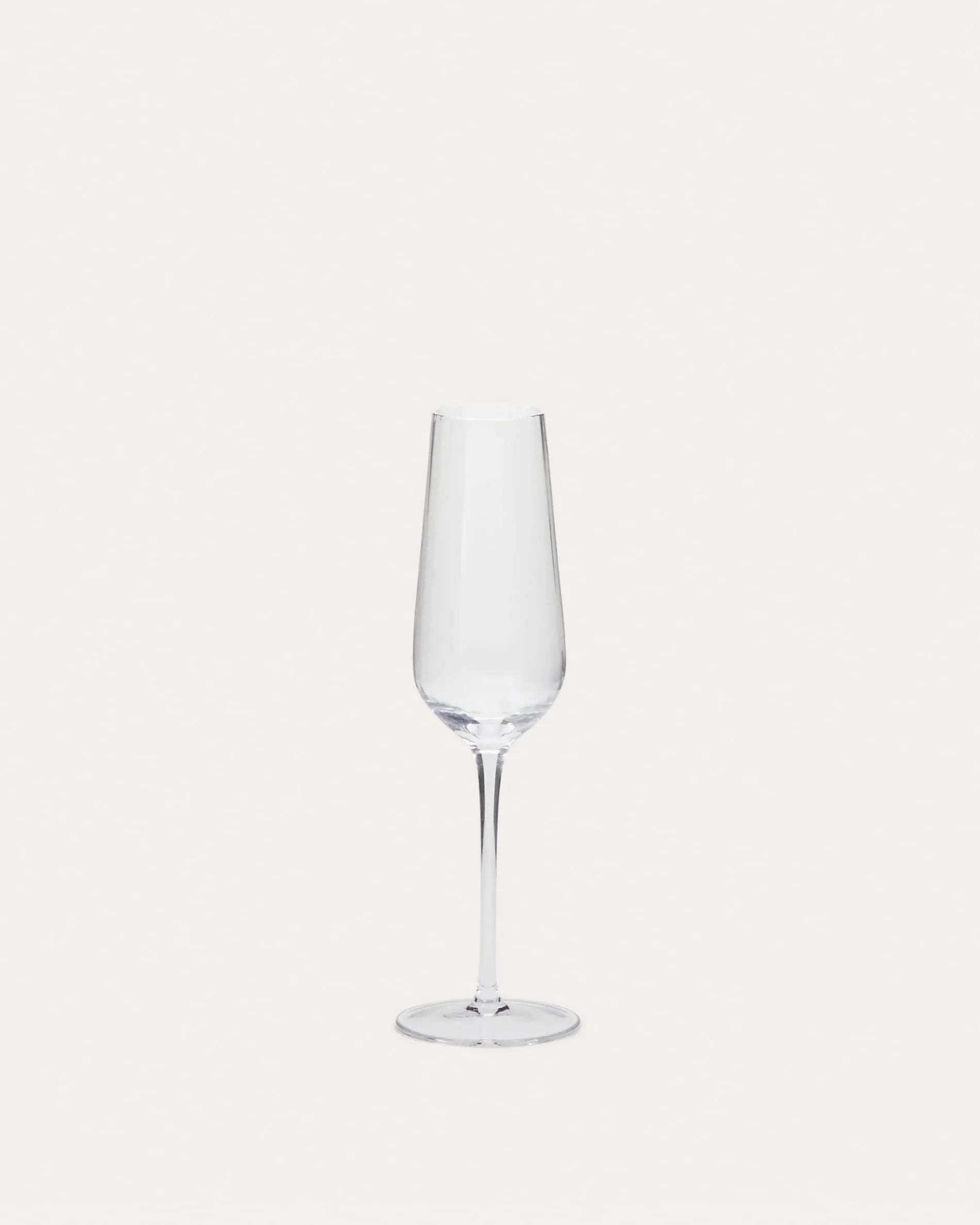 Elegantes Mimba Sektglas 26 cl von Kave Home: Stilvolles Design, hochwertiges Glas, ideal für festliche Anlässe.