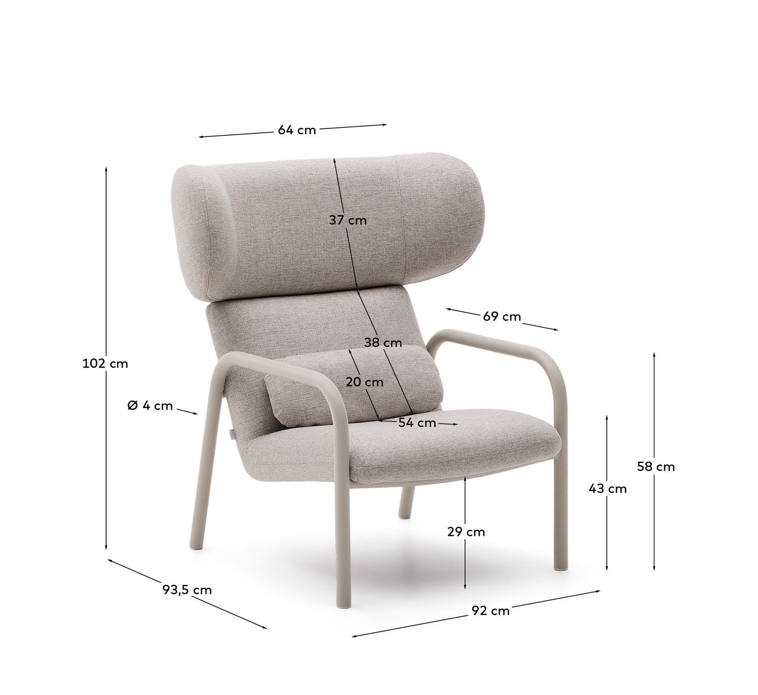 Entdecken Sie den Sessel Inari in Beige von Kave Home – stilvoll, komfortabel und perfekt für jedes Zuhause. Hochwertige Materialien und modernes Design!