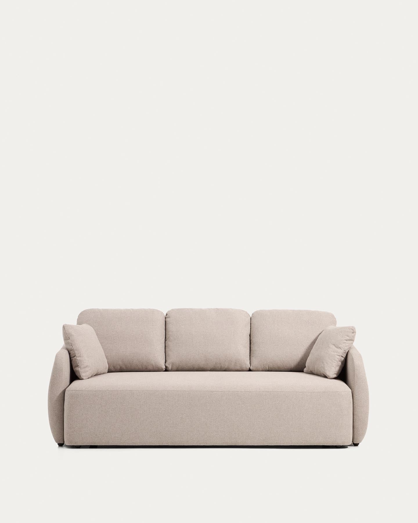 3-Sitzer-Bettsofa Laira in beiger Chenille, 218 cm, FSC Mix Credit in Beige präsentiert im Onlineshop von KAQTU Design AG. Bettsofa ist von Kave Home