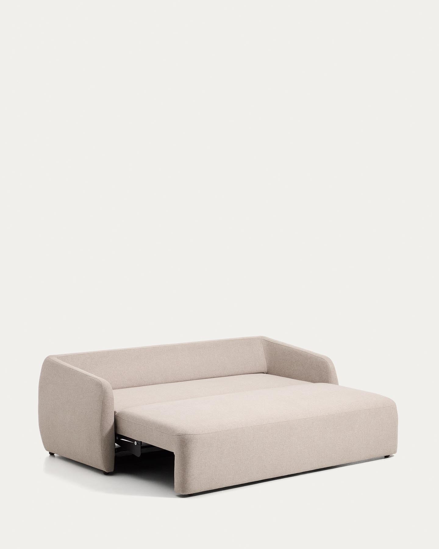 3-Sitzer-Bettsofa Laira in beiger Chenille, 218 cm, FSC Mix Credit in Beige präsentiert im Onlineshop von KAQTU Design AG. Bettsofa ist von Kave Home
