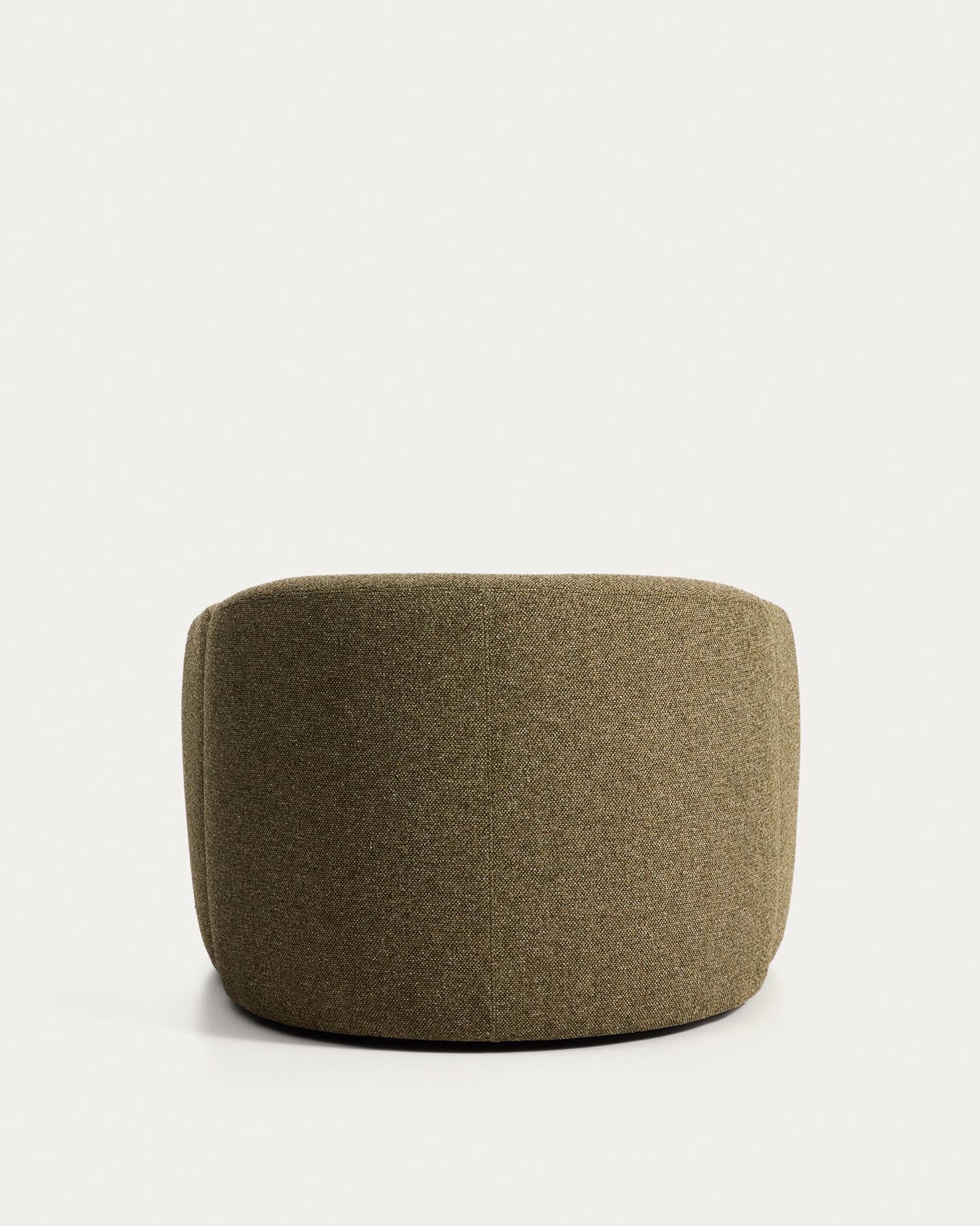 Sessel Corvena aus Chenille in Olivgrün FSC-Mix-Kredit 98 cm in Grün präsentiert im Onlineshop von KAQTU Design AG. Sessel ist von Kave Home