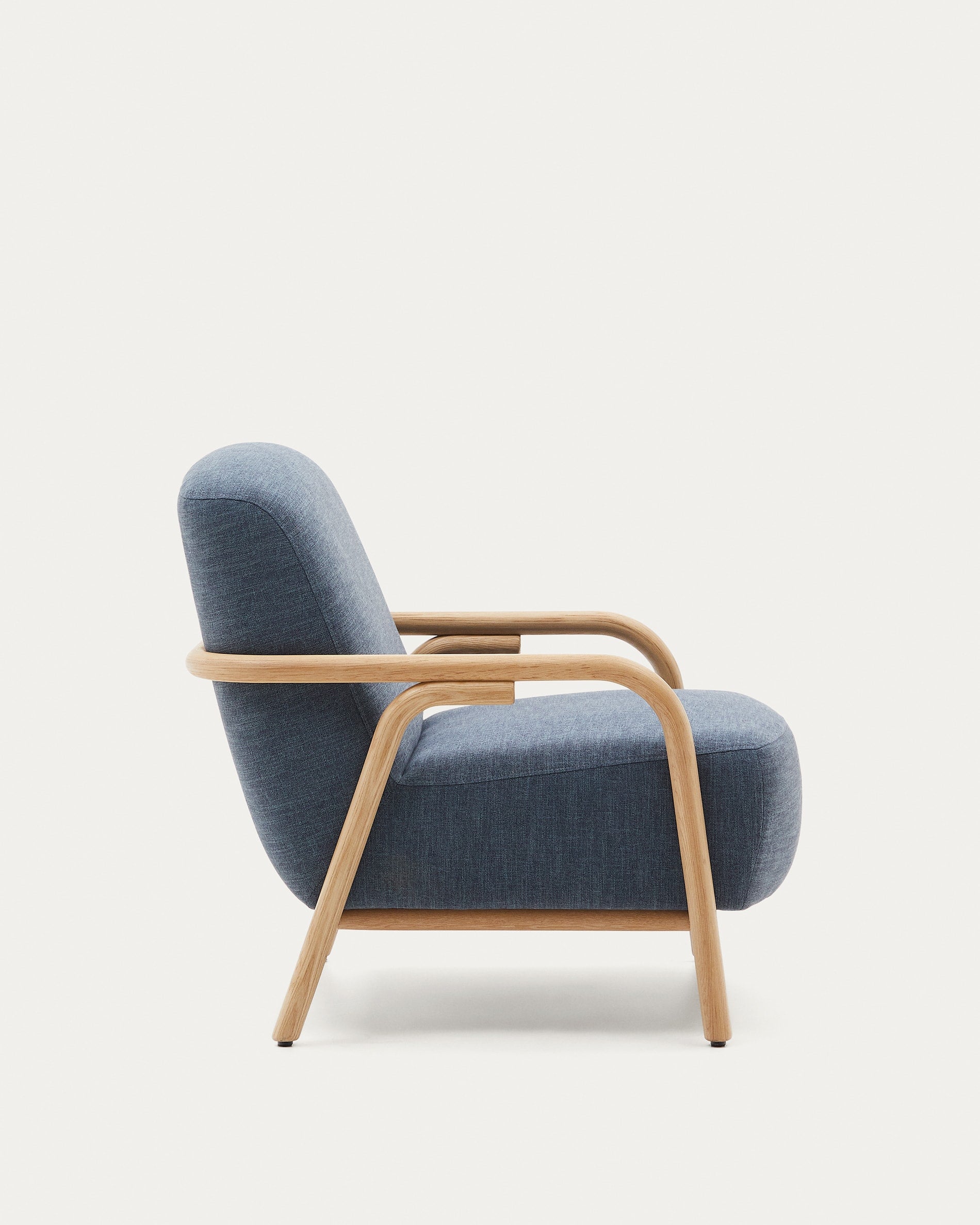 Sylo armchair blue made from solid FSC 100% ash wood