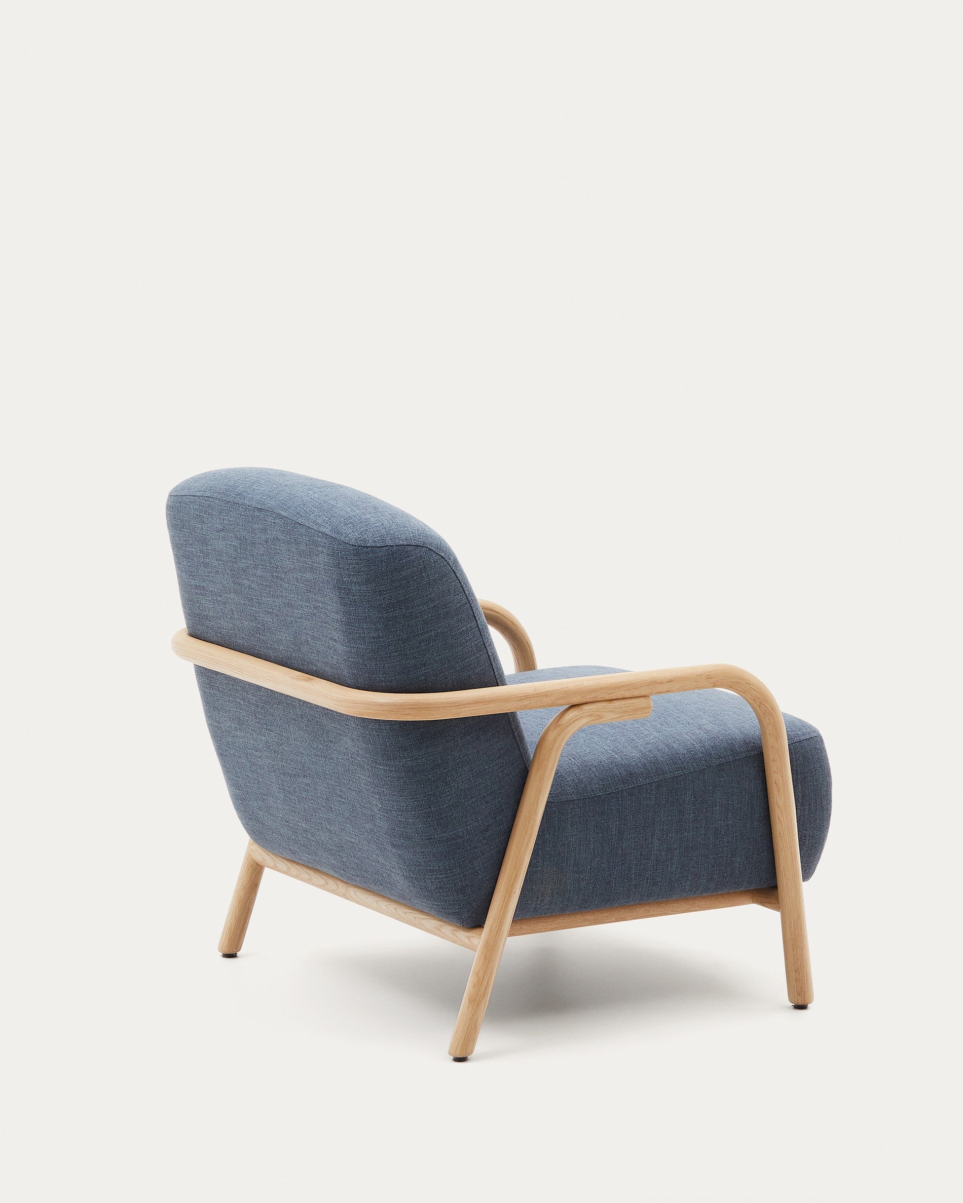 Sylo armchair blue made from solid FSC 100% ash wood