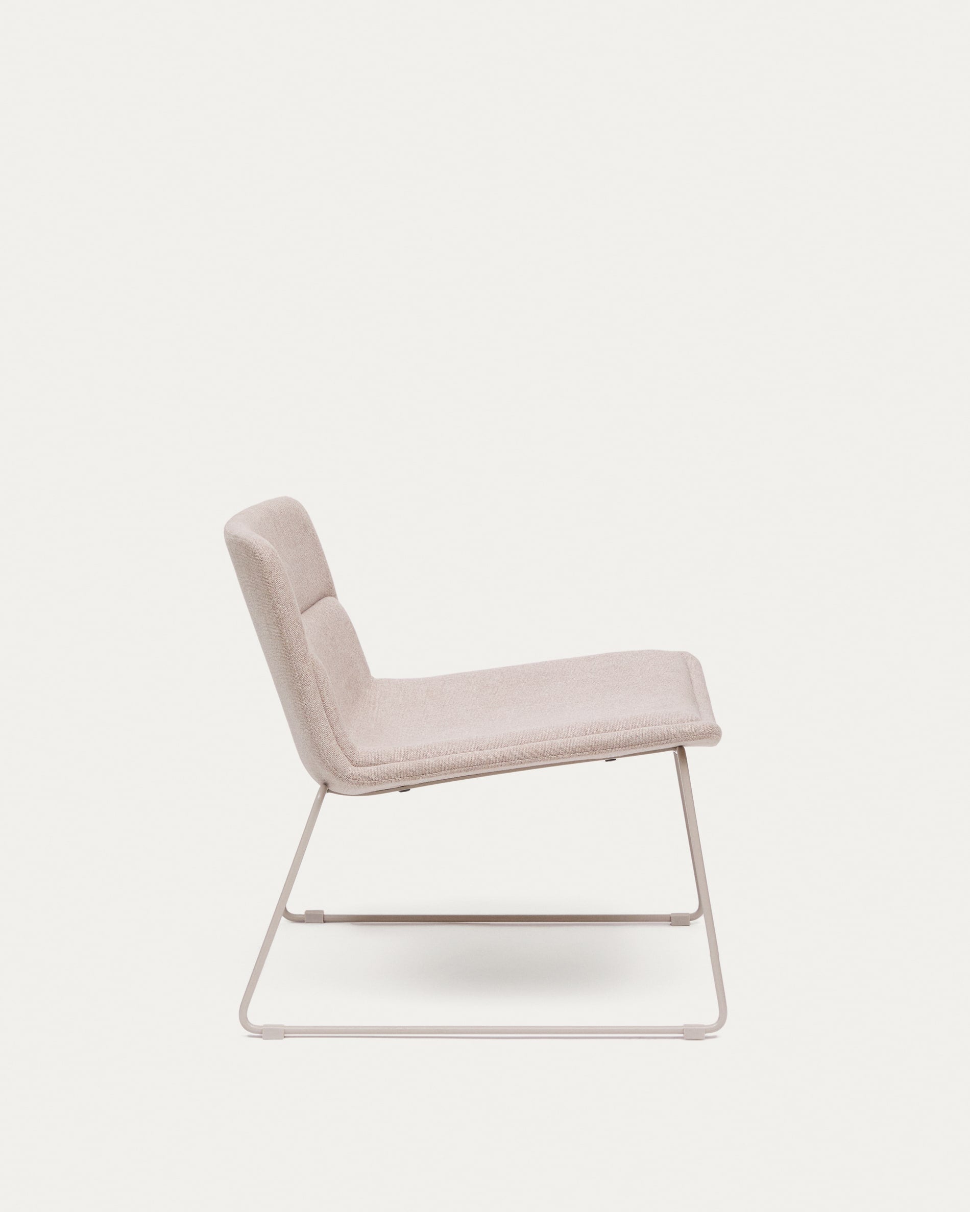 Zahara armchair beige steel with beige finish FSC 100%