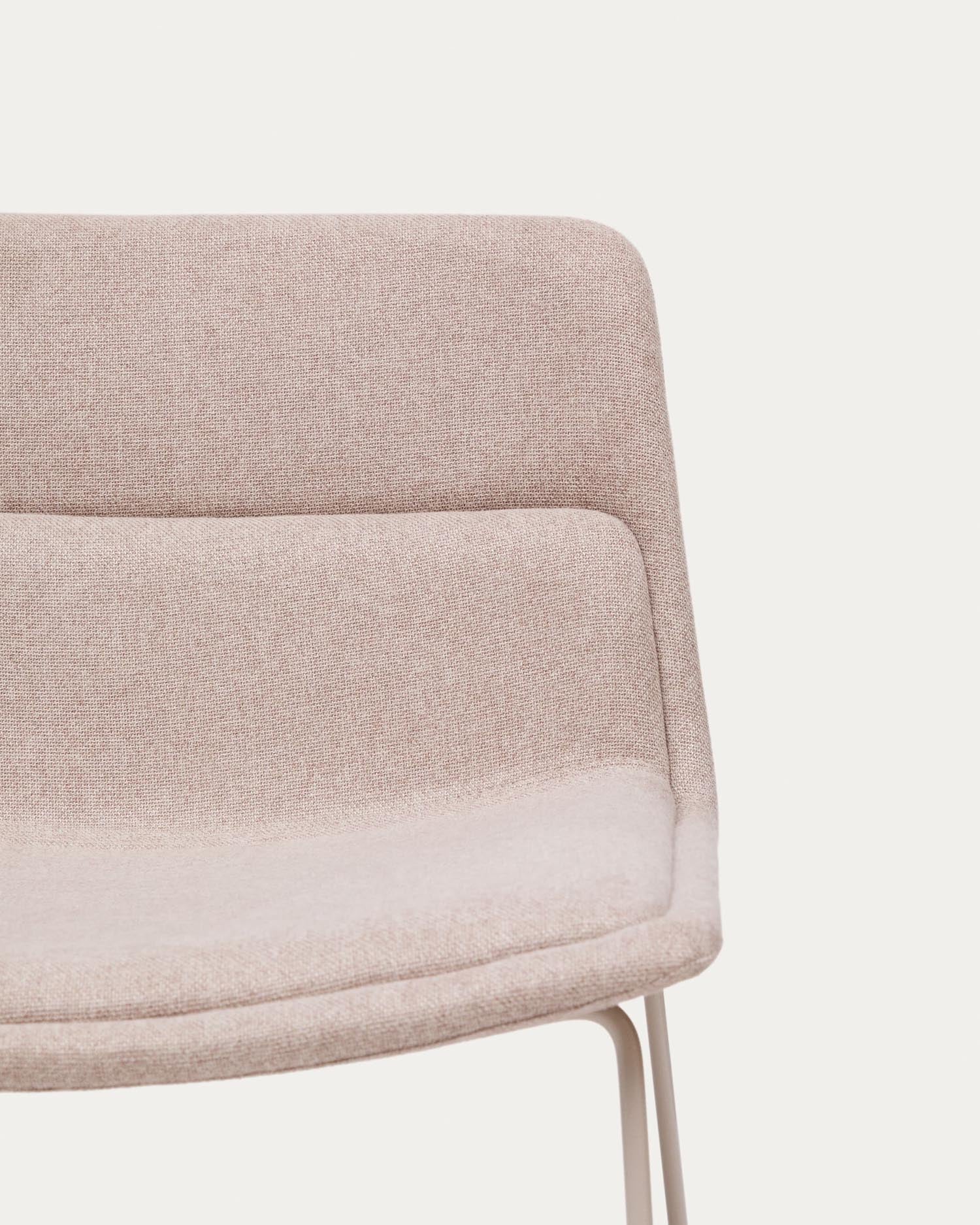 Zahara armchair beige steel with beige finish FSC 100%
