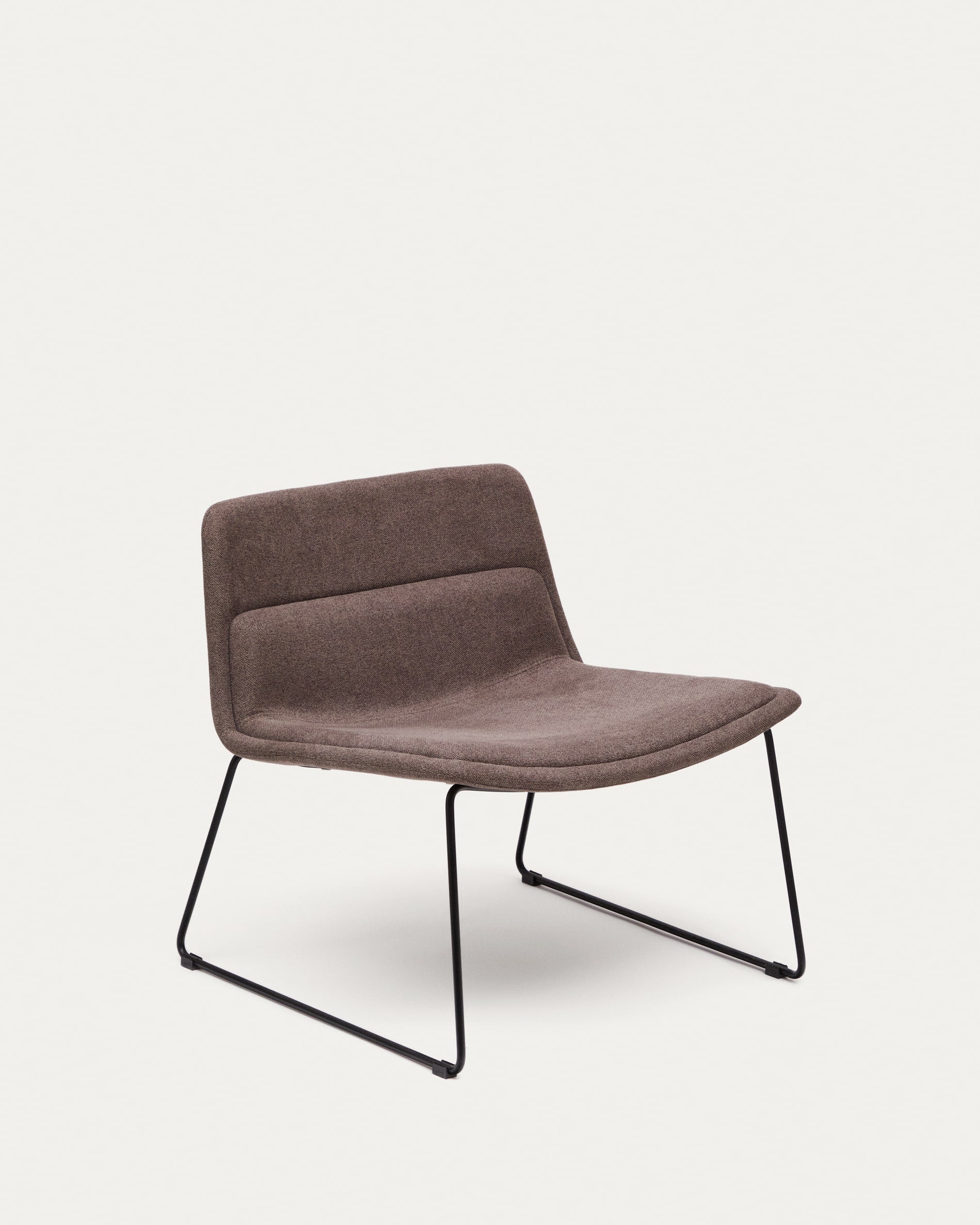 Zahara armchair from <tc>braun</tc>em steel with black finish FSC 100%