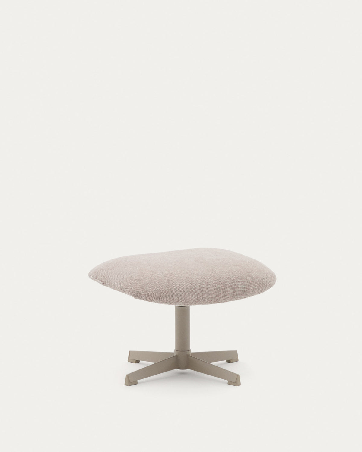 Fussstütze Jaspe beige und Metall mit grauer Oberfläche FSC 100% in Beige präsentiert im Onlineshop von KAQTU Design AG. Ottoman ist von Kave Home