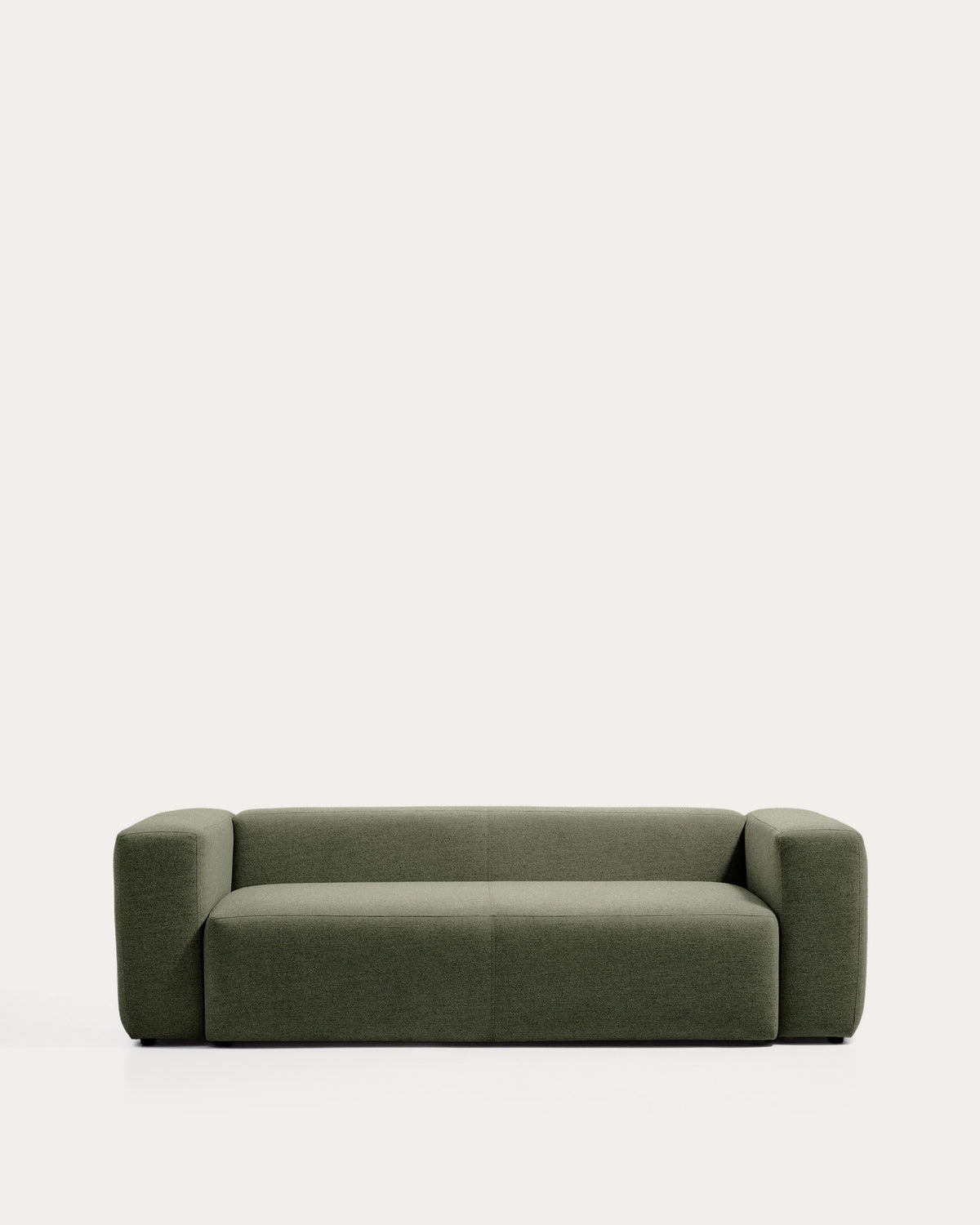 3-Sitzer-Sofa Blok in moosgrüner Chenille, 240 cm, FSC Mix Credit in Grün präsentiert im Onlineshop von KAQTU Design AG. 3er Sofa ist von Kave Home