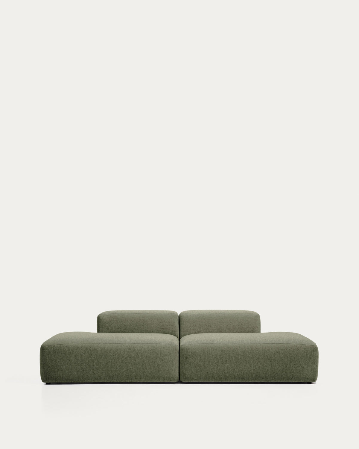3-Sitzer-Sofa Blok in moosgrüner Chenille, 290 cm, FSC Mix Credit in Grün präsentiert im Onlineshop von KAQTU Design AG. 3er Sofa ist von Kave Home