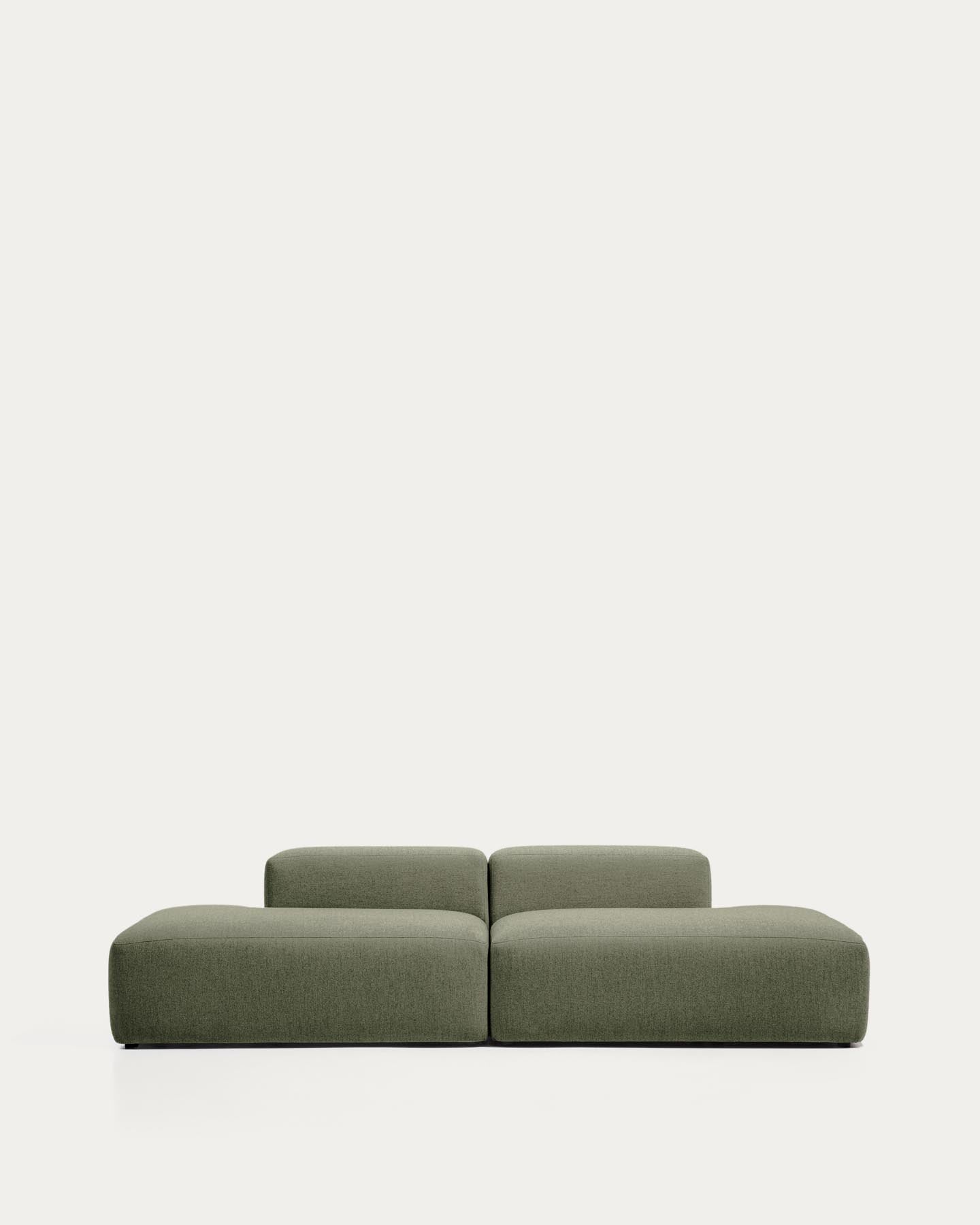 3-Sitzer-Sofa Blok in moosgrüner Chenille, 290 cm, FSC Mix Credit in Grün präsentiert im Onlineshop von KAQTU Design AG. 3er Sofa ist von Kave Home
