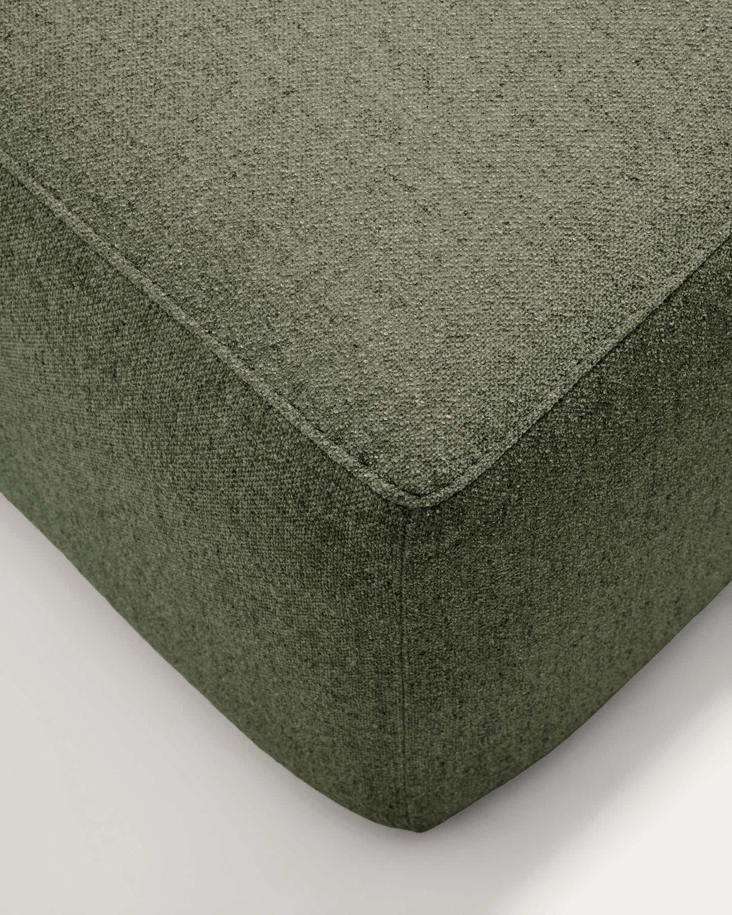 4-Sitzer-Sofa Blok in moosgrüner Chenille, 380 cm, FSC Mix Credit in Grün präsentiert im Onlineshop von KAQTU Design AG. 4er Sofa ist von Kave Home