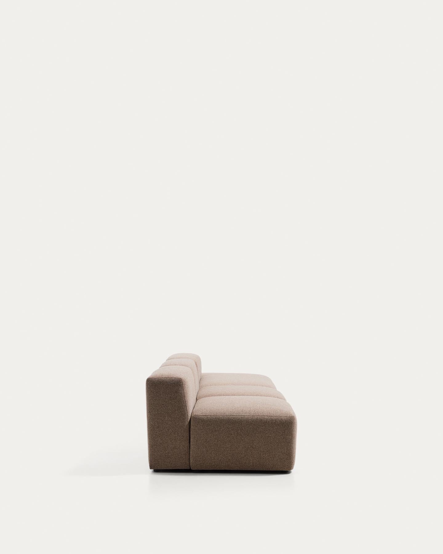 3-Sitzer-Sofa Blok mit Randmodul rechts in brauner Chenille, 325 cm, FSC Mix Credit in Taupe präsentiert im Onlineshop von KAQTU Design AG. 3er Sofa ist von Kave Home