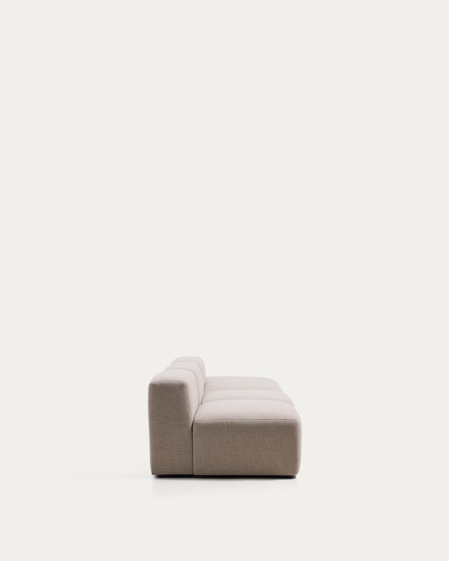 3-Sitzer-Sofa Blok mit Randmodul rechts in beiger Chenille, 325 cm, FSC Mix Credit in Beige präsentiert im Onlineshop von KAQTU Design AG. 3er Sofa ist von Kave Home