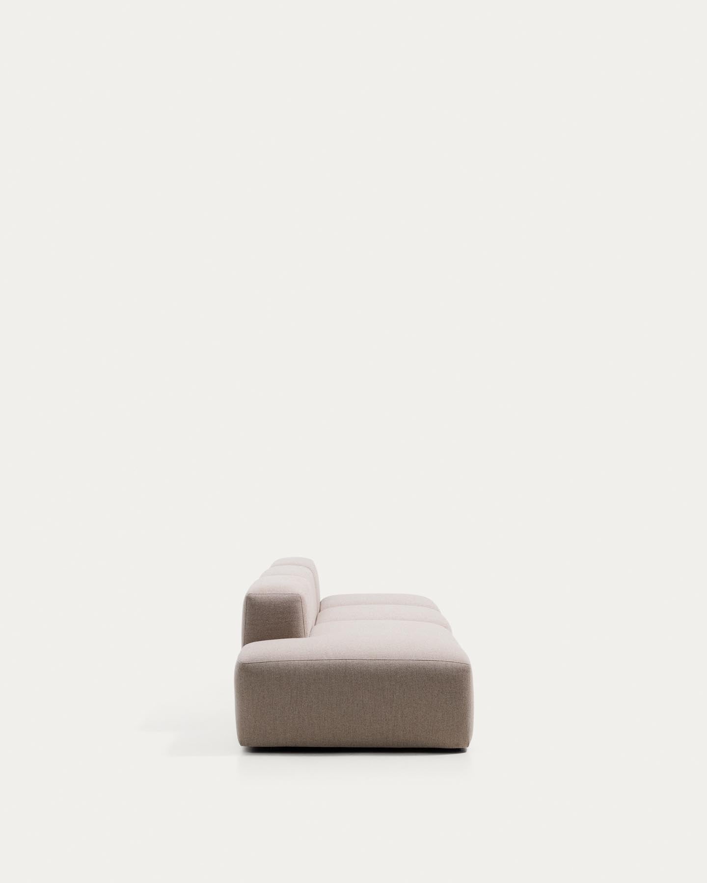 3-Sitzer-Sofa Blok mit Randmodul links in beiger Chenille, 325 cm, FSC Mix Credit in Beige präsentiert im Onlineshop von KAQTU Design AG. 3er Sofa ist von Kave Home