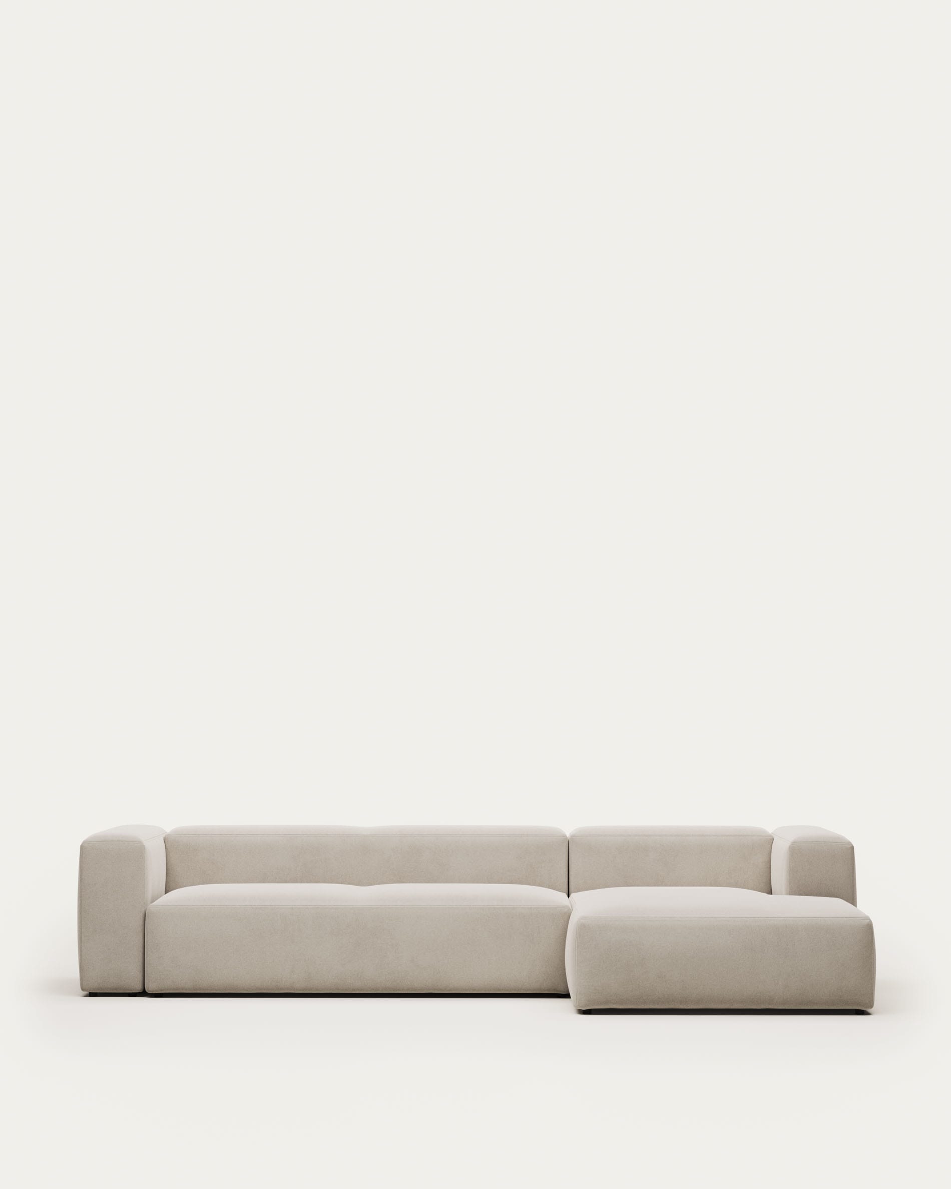 Elegantes 4-Sitzer Sofa mit Chaiselongue rechts, beige, 330 cm, FSC-zertifiziert, stilvoll und komfortabel.