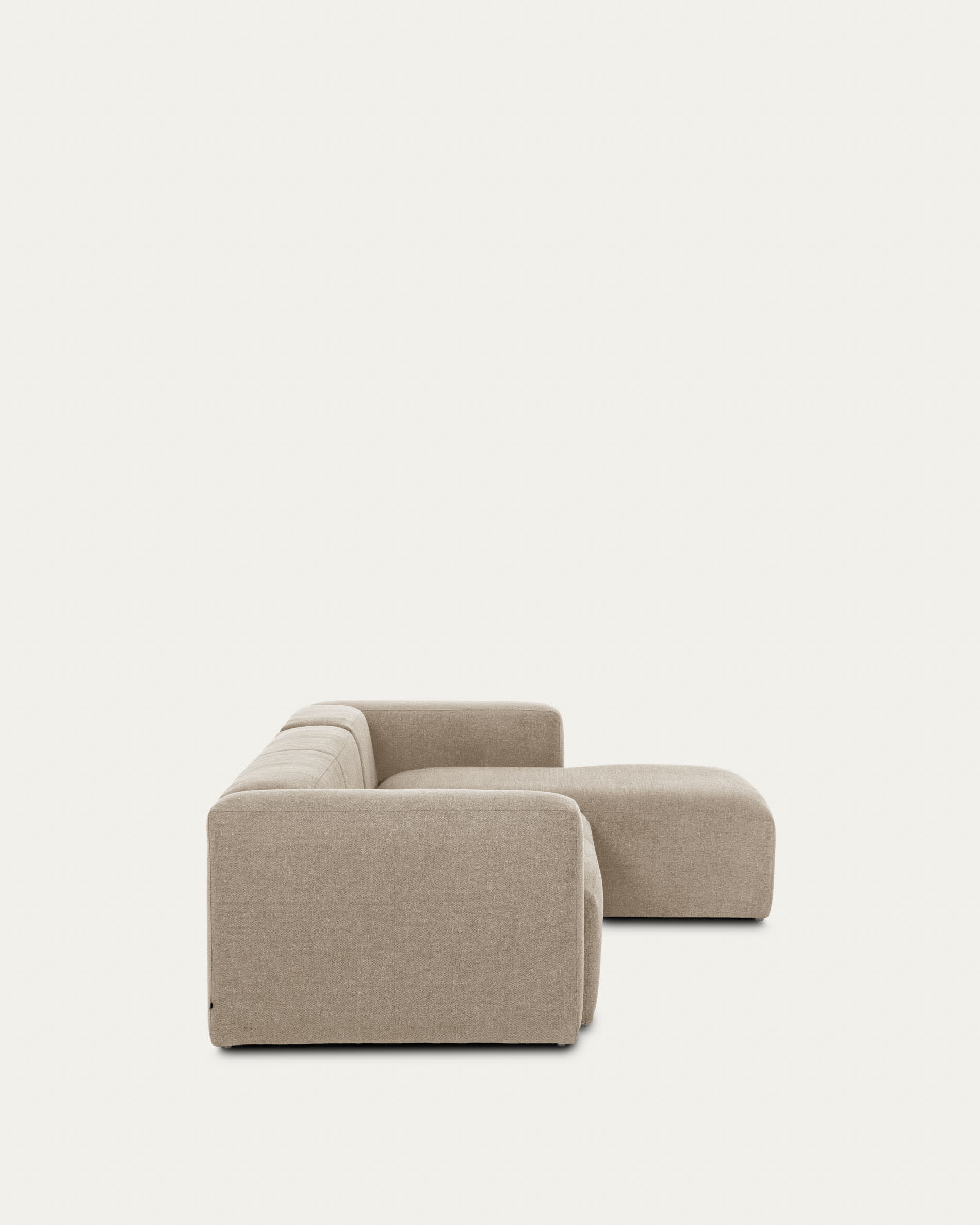 Elegantes 4-Sitzer Sofa mit rechter Chaiselongue in Beige, 330 cm breit, FSC-zertifiziert, für stilvollen Komfort.