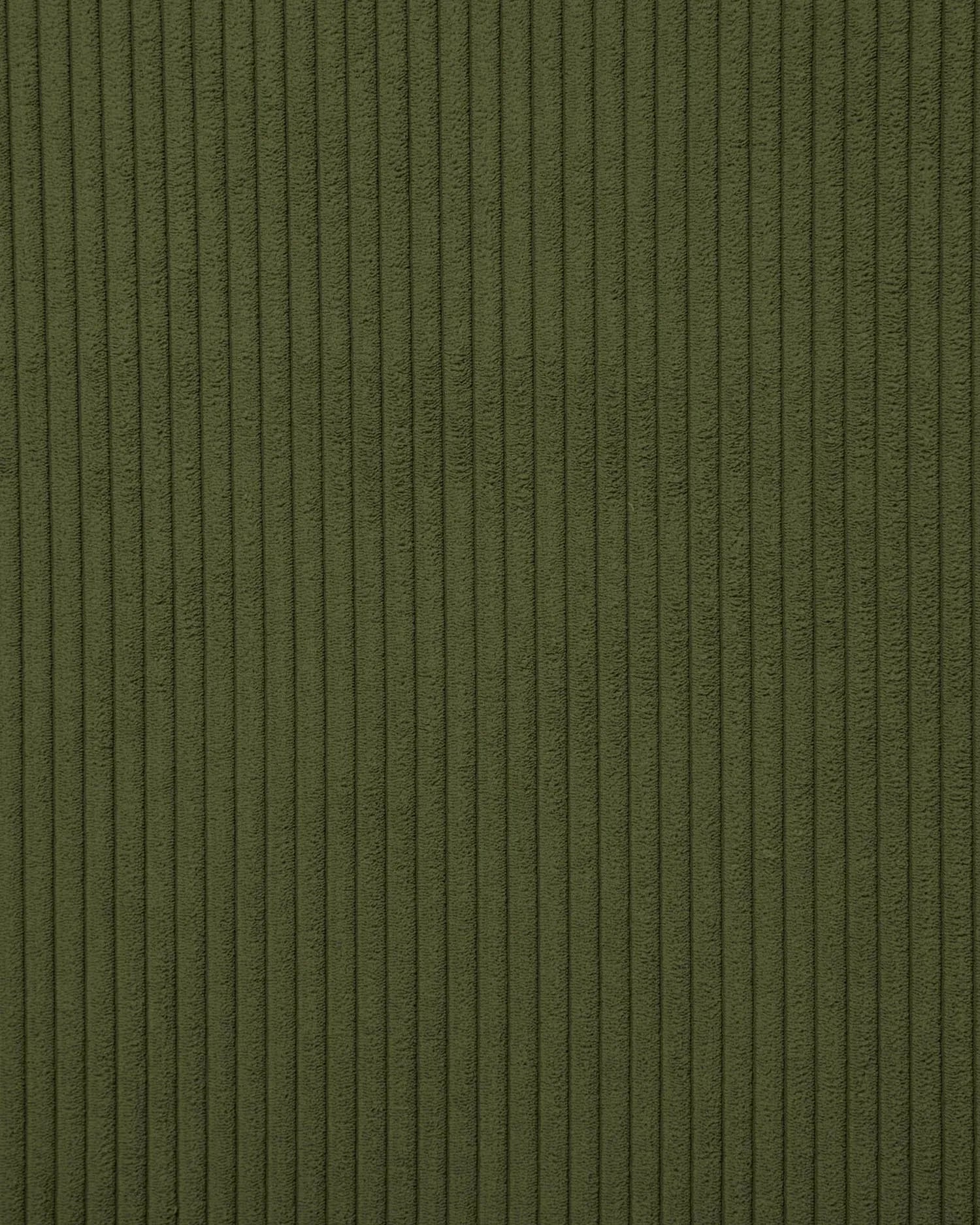 Elegantes 4-Sitzer-Sofa mit Chaiselongue rechts, grünem Cordbezug, 330 cm breit, FSC-zertifiziert, von Kave Home.