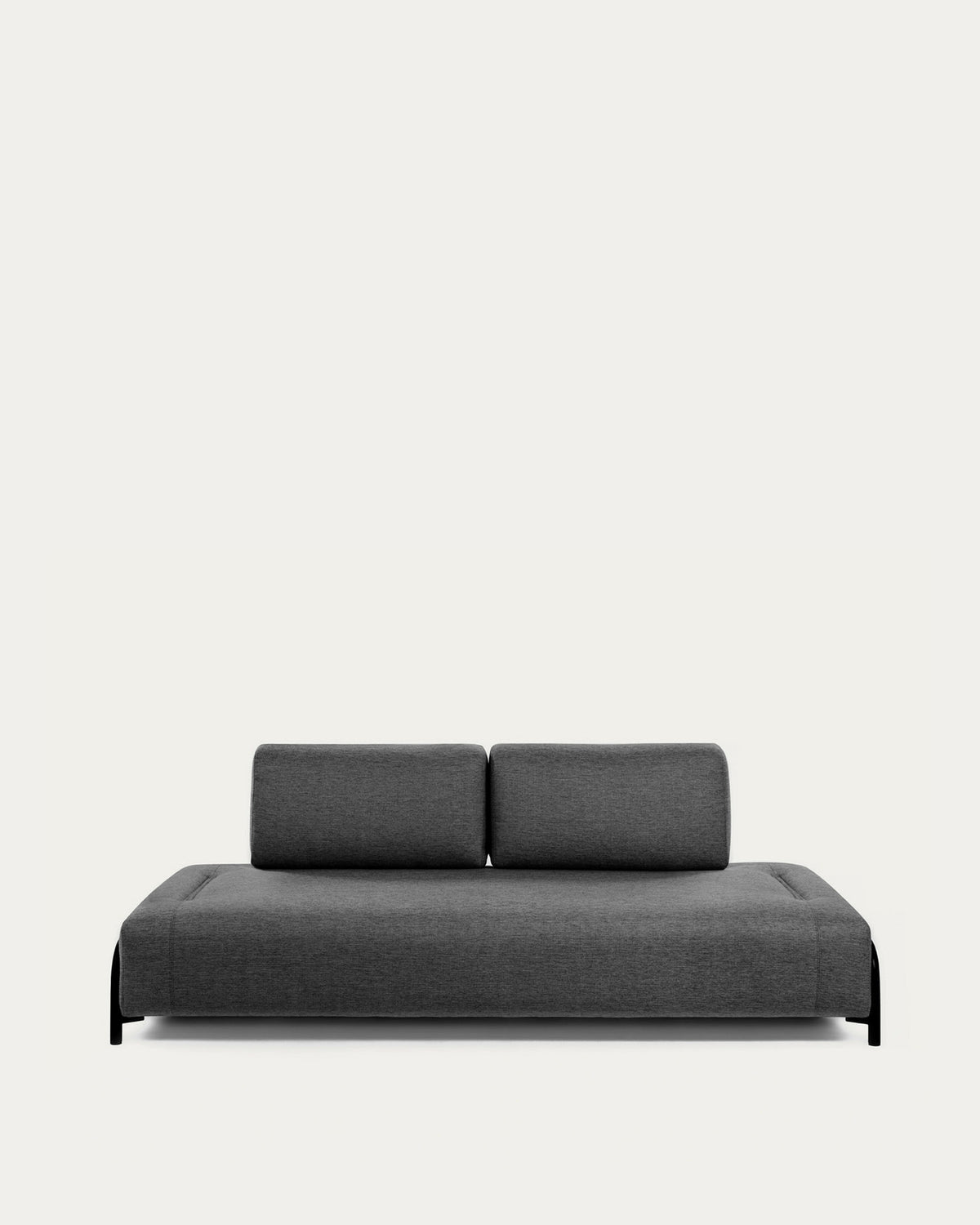 Compo 3-Sitzer Modul dunkelgrau 232 cm in Schwarz präsentiert im Onlineshop von KAQTU Design AG. 3er Sofa ist von Kave Home