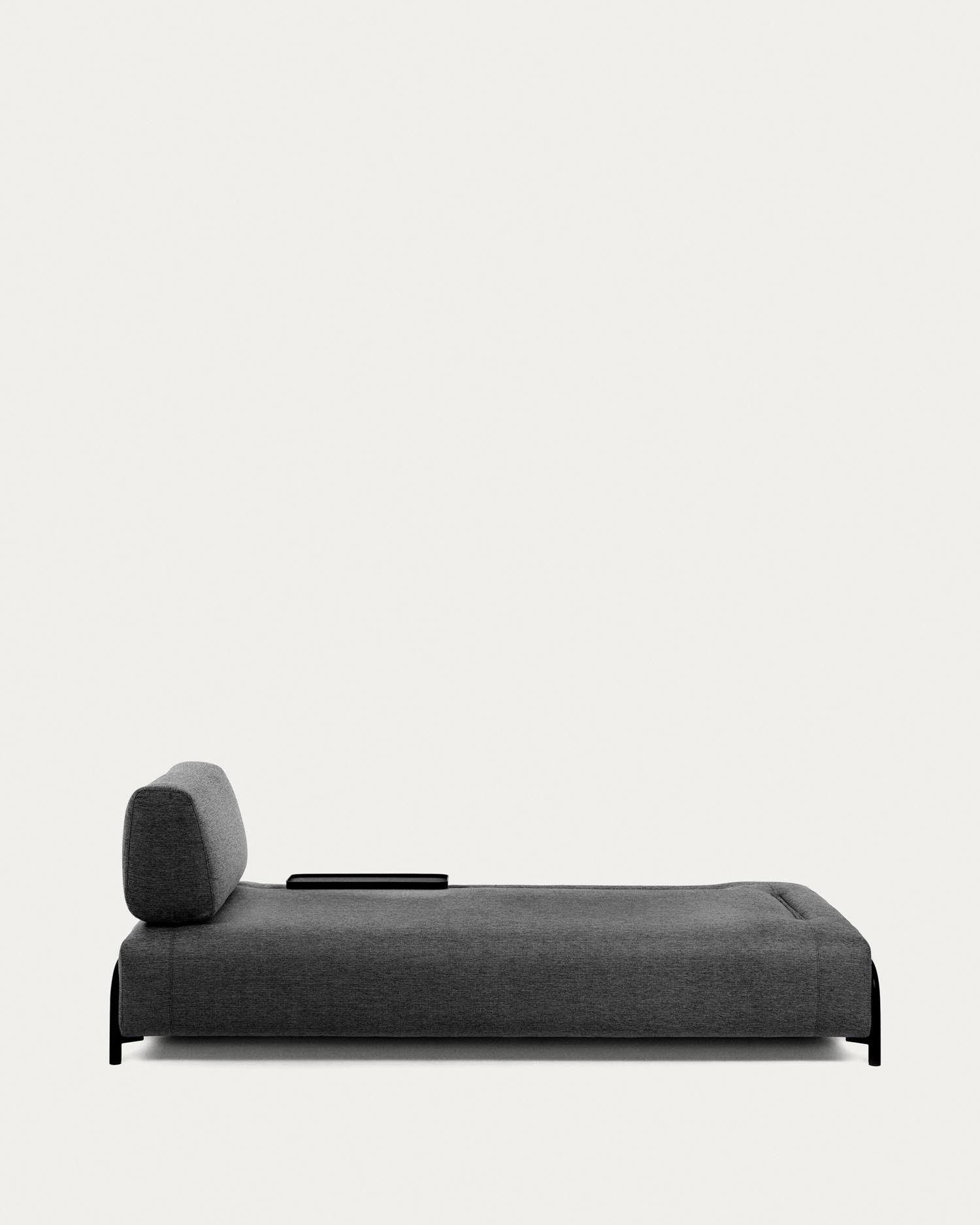 Elegantes, dunkelgraues 3-Sitzer Sofa von Kave Home: Komfort, modernes Design und flexible Anpassung für Ihr Wohnzimmer.